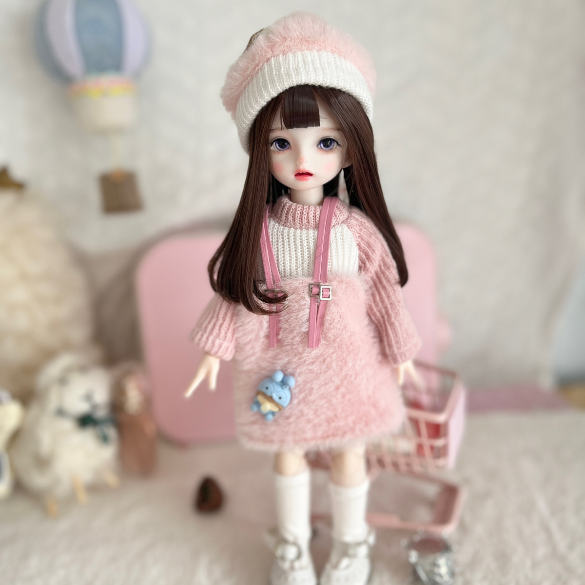 Кукла для девочек, игрушка BJD, Мини-куклы, аниме девочка, рождественский  подарок, детское тело, 3D большие глаза, красивые игрушки «сделай сам»,  кукла, одежда, наряд, 1/6 | AliExpress