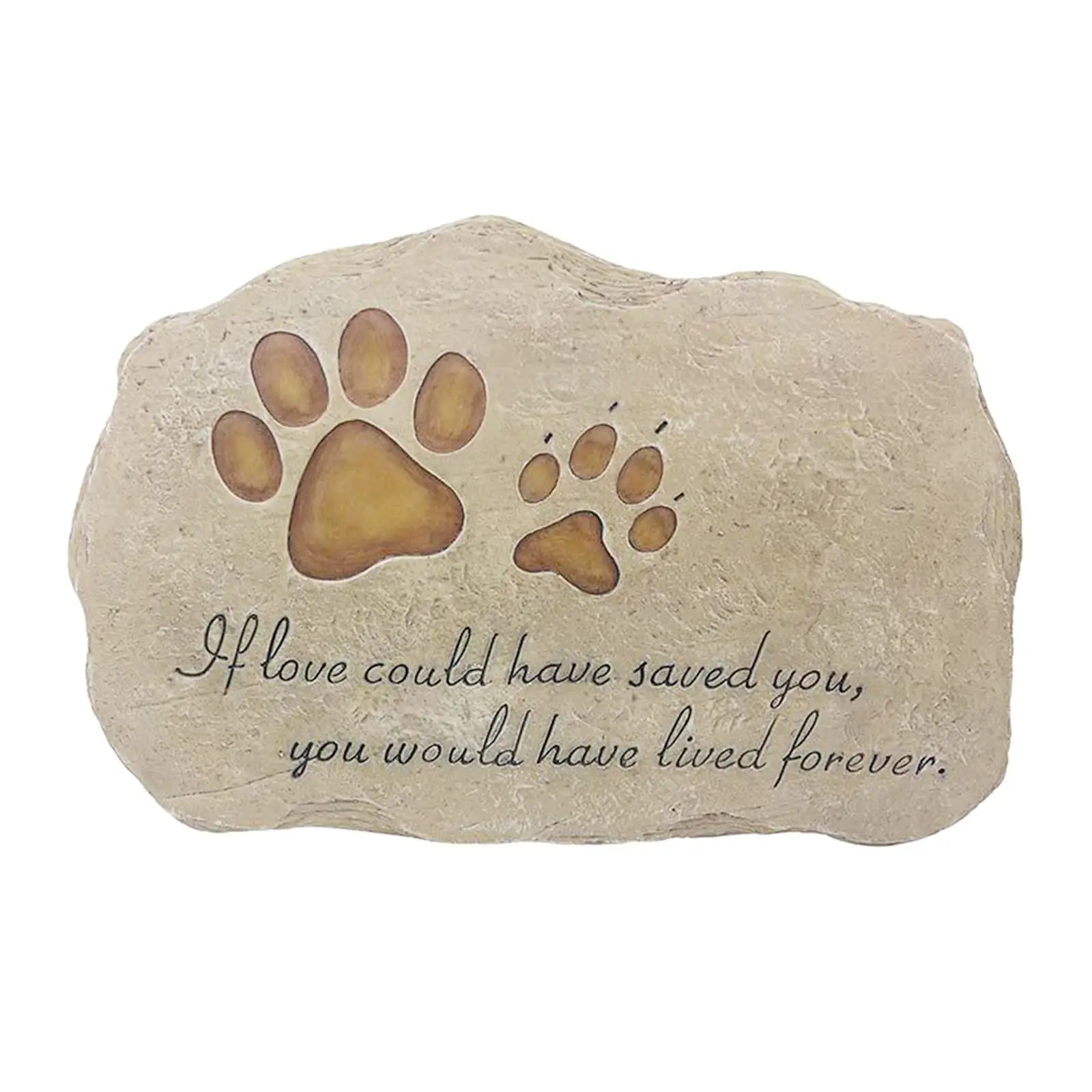 Waterproof Dog Grave Marker Backyard Tombstone Ornament