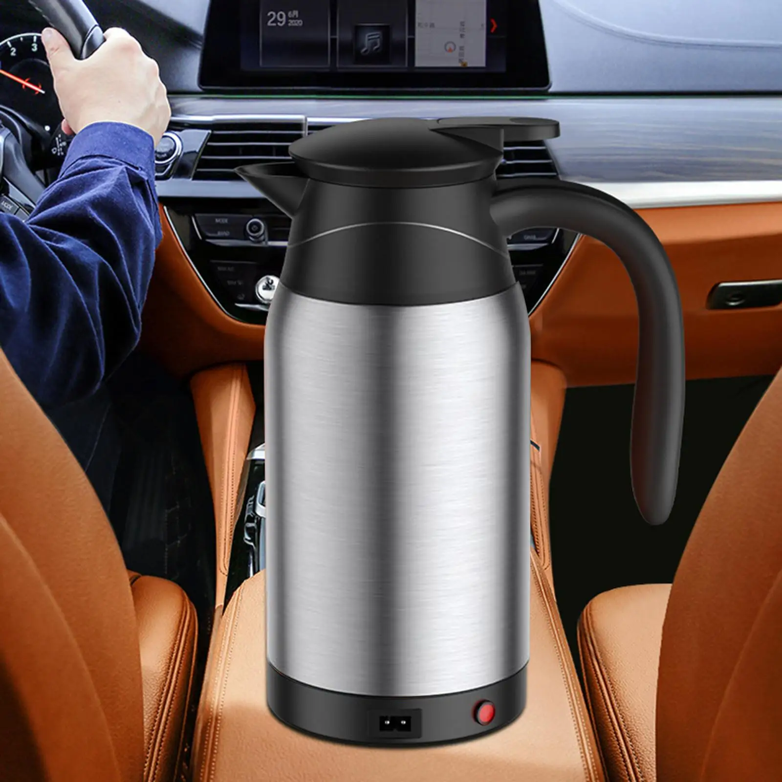 Car Heating Cup Portable Intelligent Temperature Control Car Electric Kettle for Self Driving Tour