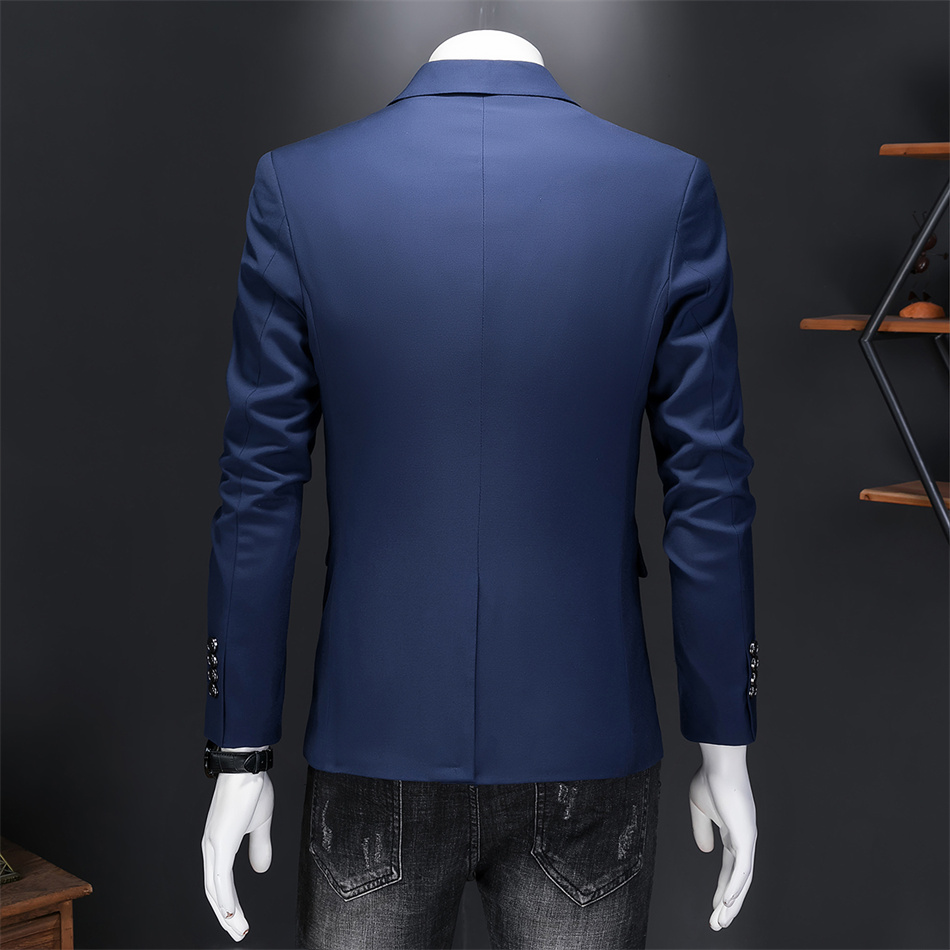 High Quality Business Slim Fit Single Buttons Suits Jacket Men Slim Fit Casual Fashion Wedding Groom Tuxedo Blazer Coats 6XL-M