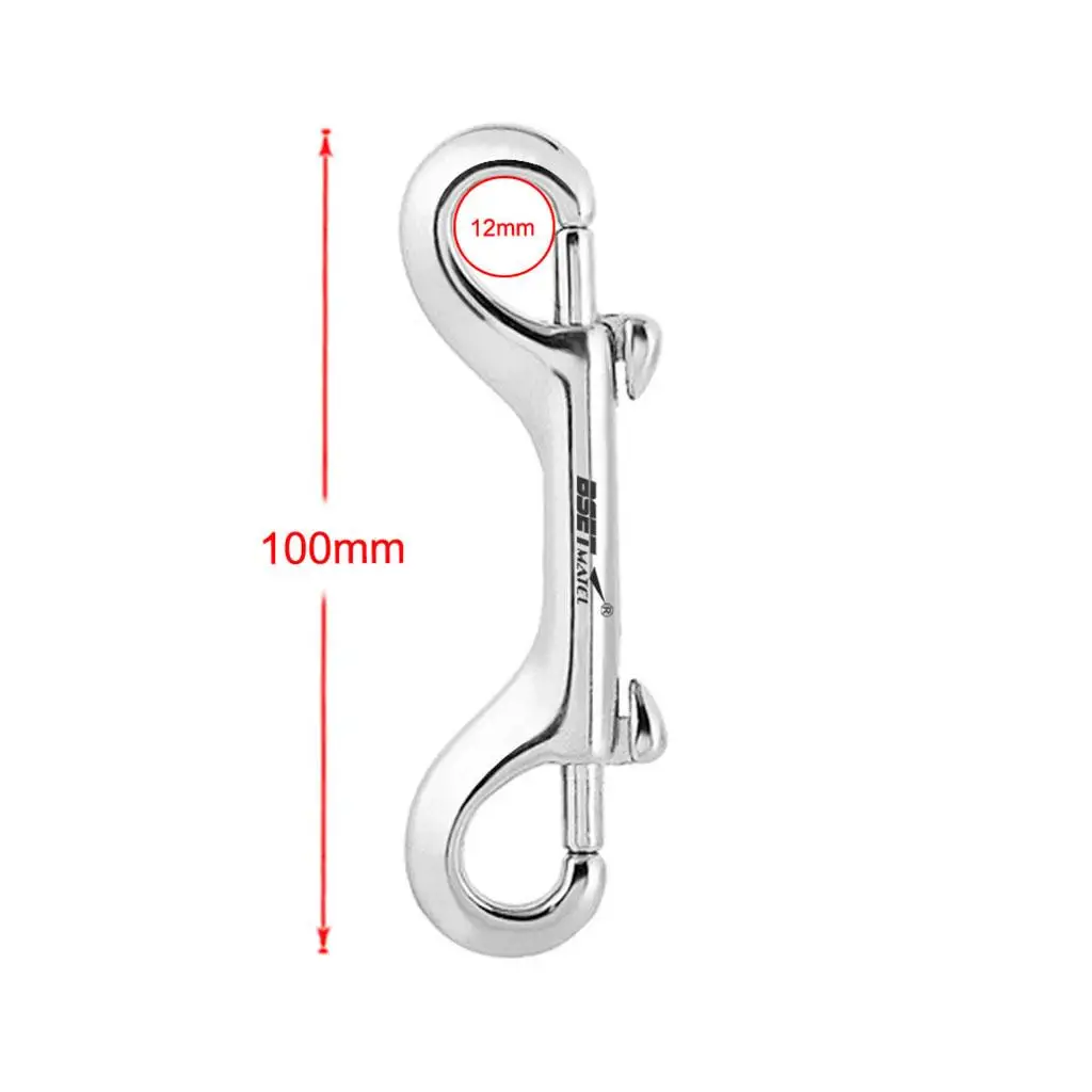 3.94inch StainlessSteel Dual Ended   Snap Hook Diving Accs