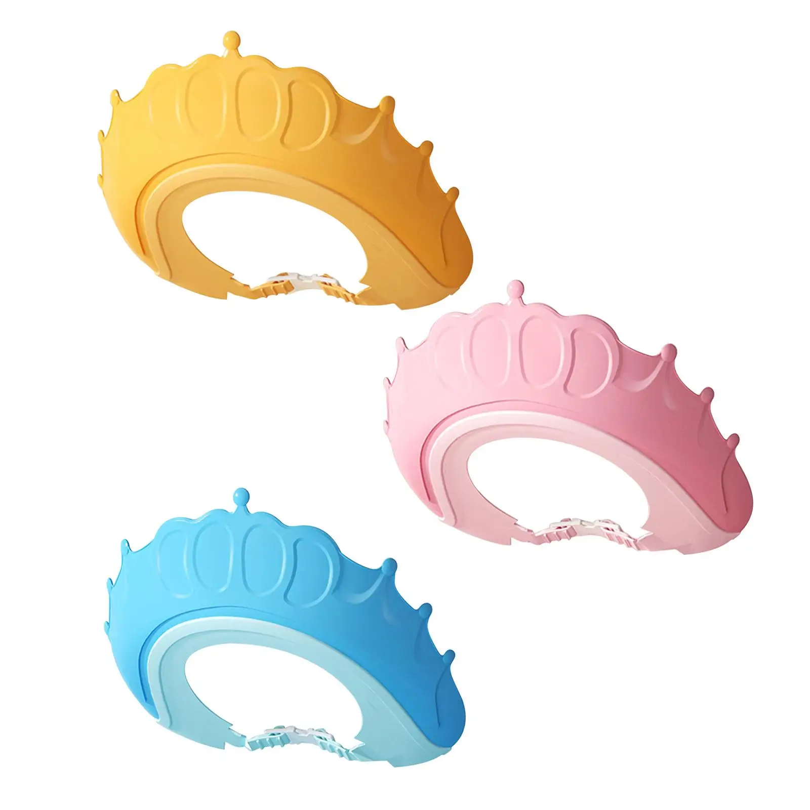 Lightweight Baby Hair Wash Hat Soft Shampoo Hat Ear Protectors Waterproof Shield Shower Caps Adjustable for Children Boy Girls