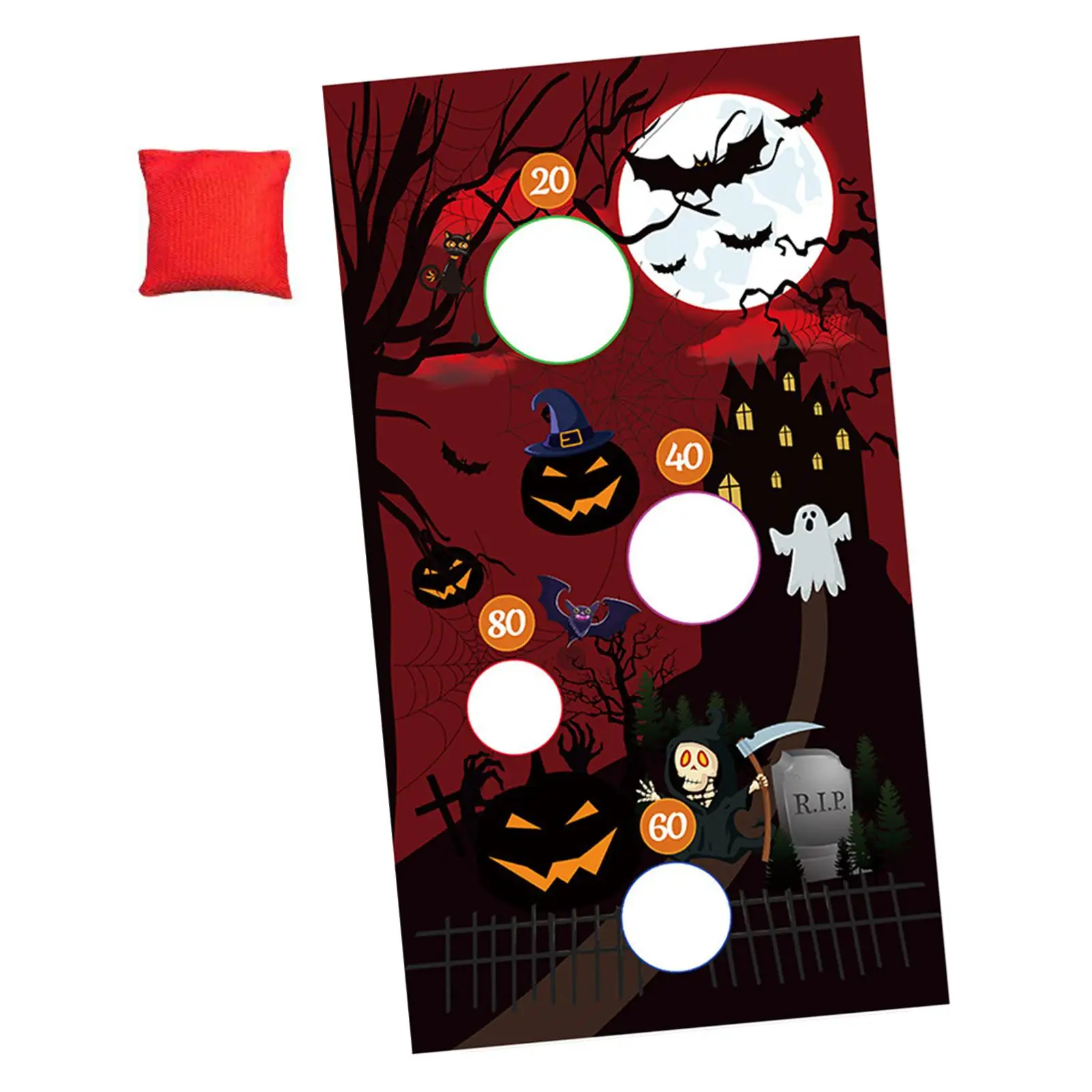 Halloween Toss Game Family Gathering Game Toss Games Banner Set for Decor