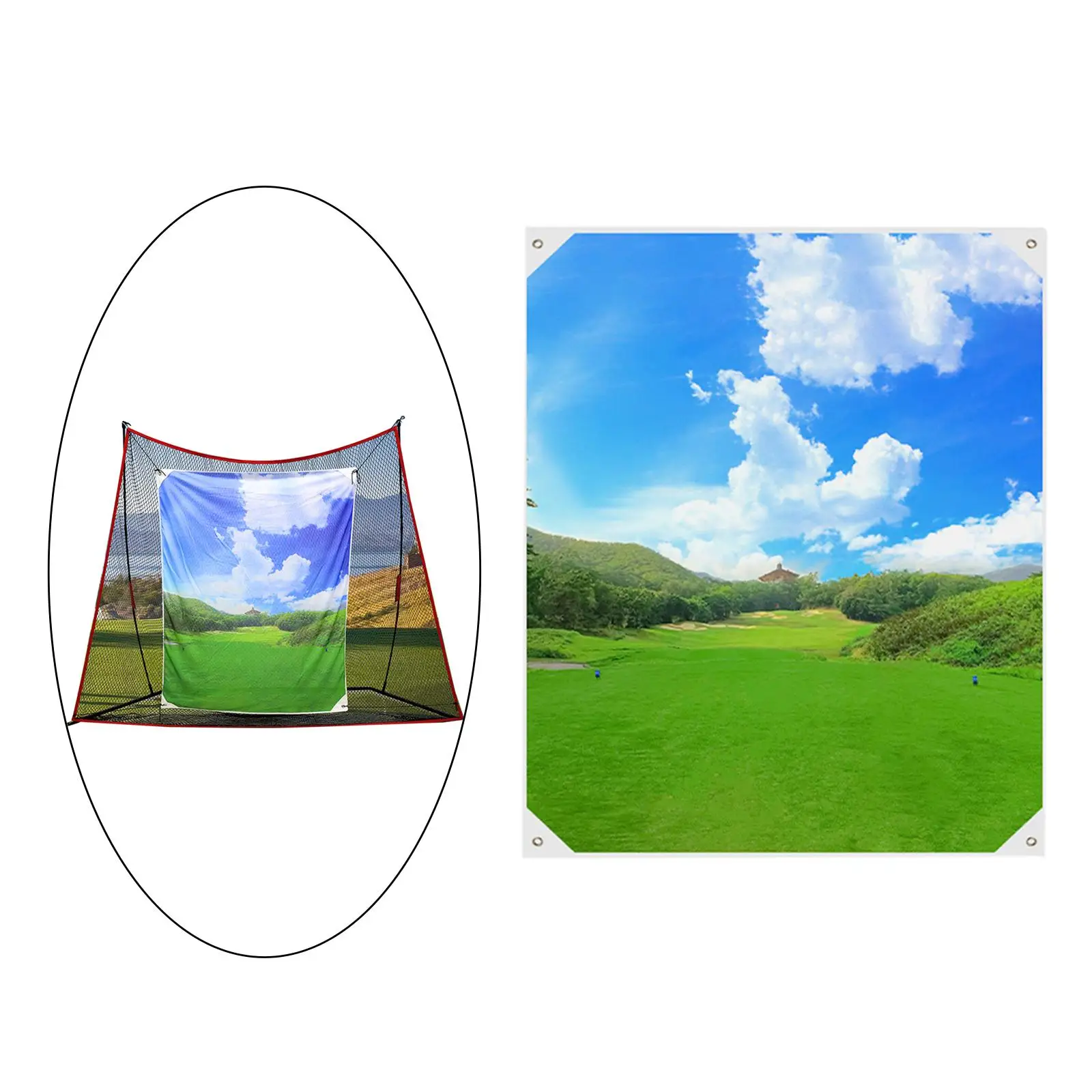 Golf Target Cloth Golf Training Equipment Portable Durable Swing Golf Hitting Cloth Golf Practice Cloth for Yard Court Garden