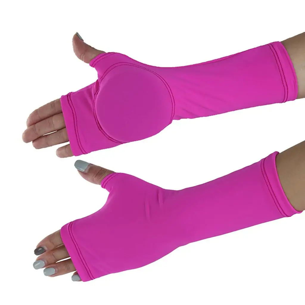 Figure Skating Gloves - Child Adult Figure Skating Hand Protector Pad Ice Sports Elastic Sleeve Warm Padded Protection