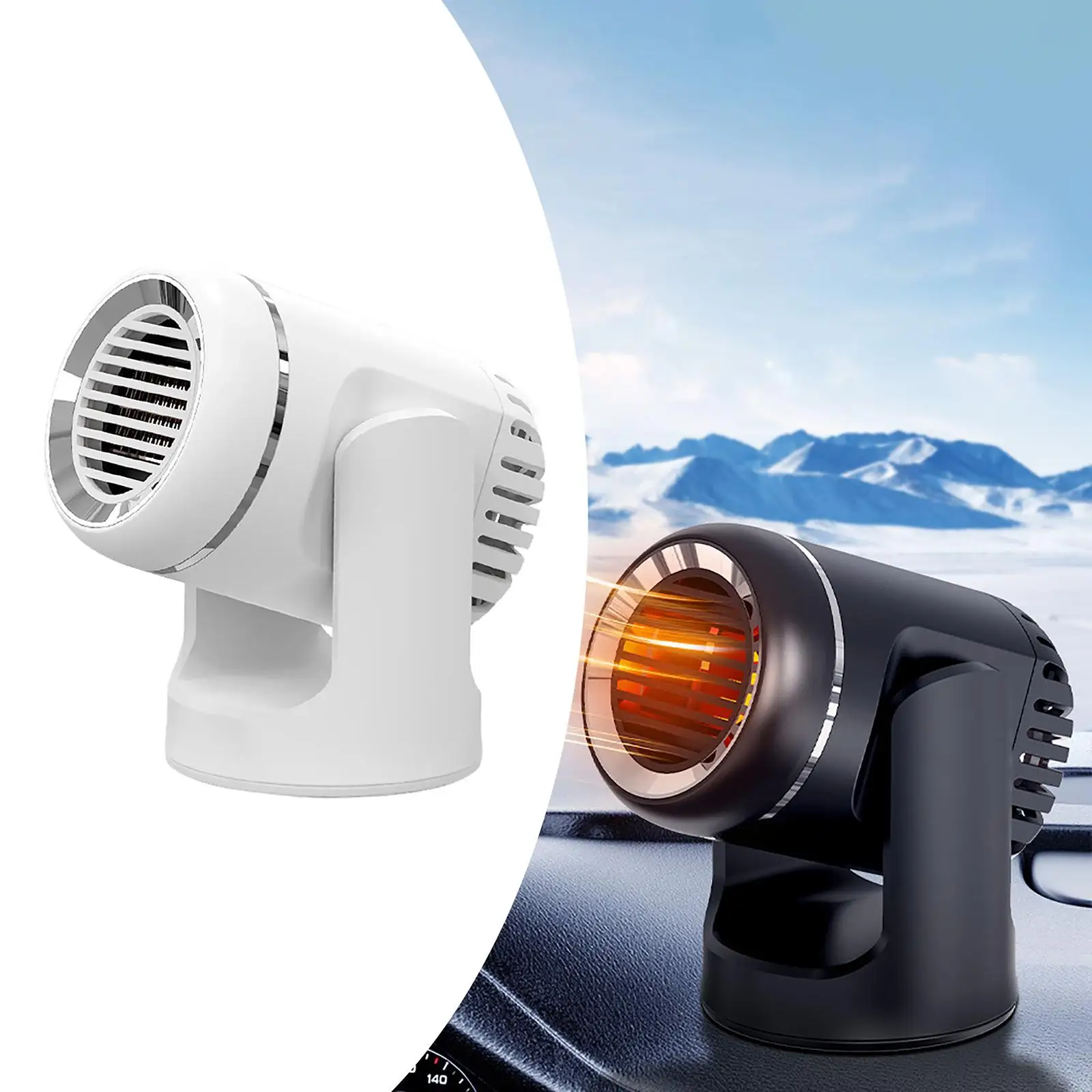 2x 24v Car Heater Car Warm Air Heater Auto Heater Fit for Winter Vehicle
