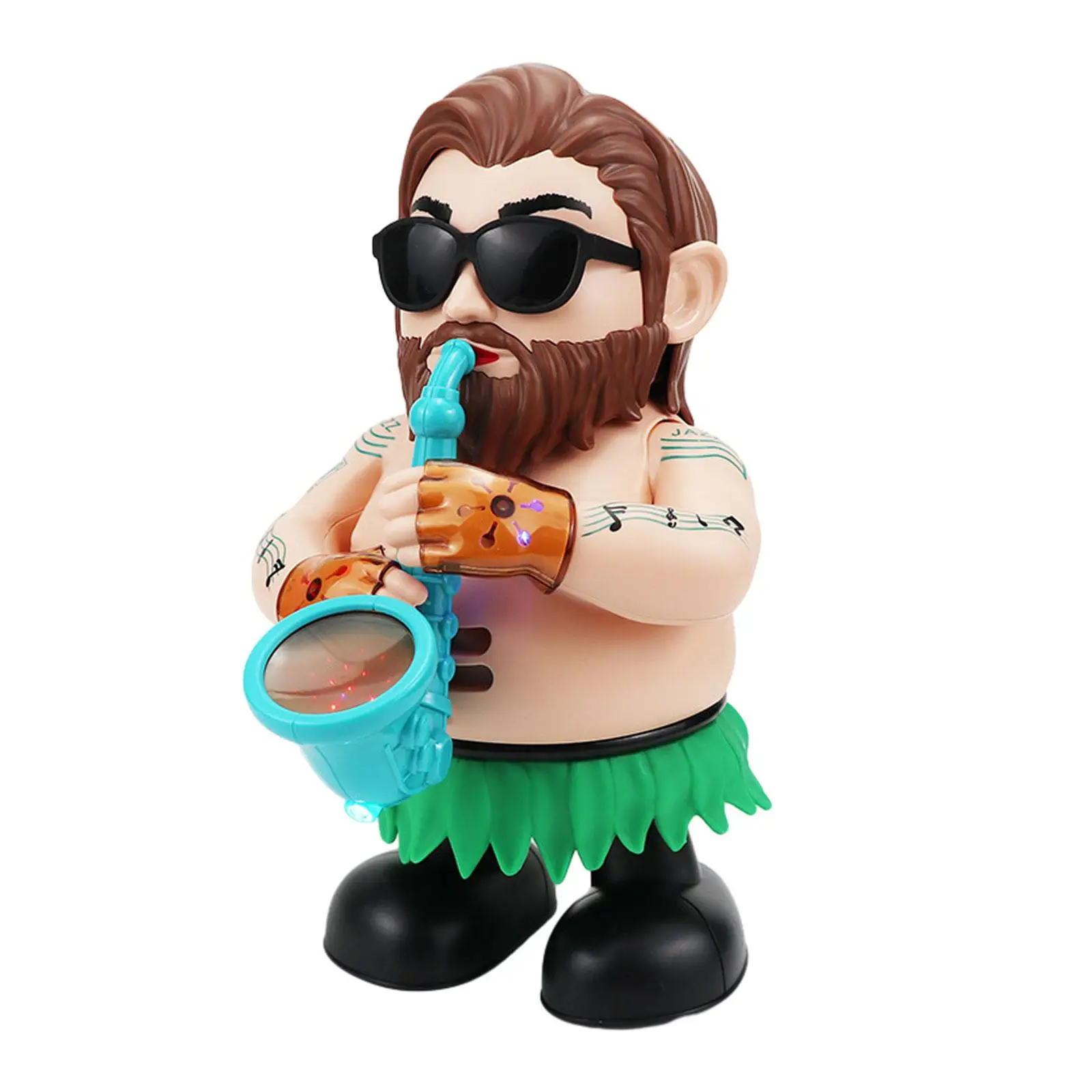 Funny Electric Dancing Saxophonist Toys Electric Doll for Boys Holiday Gifts
