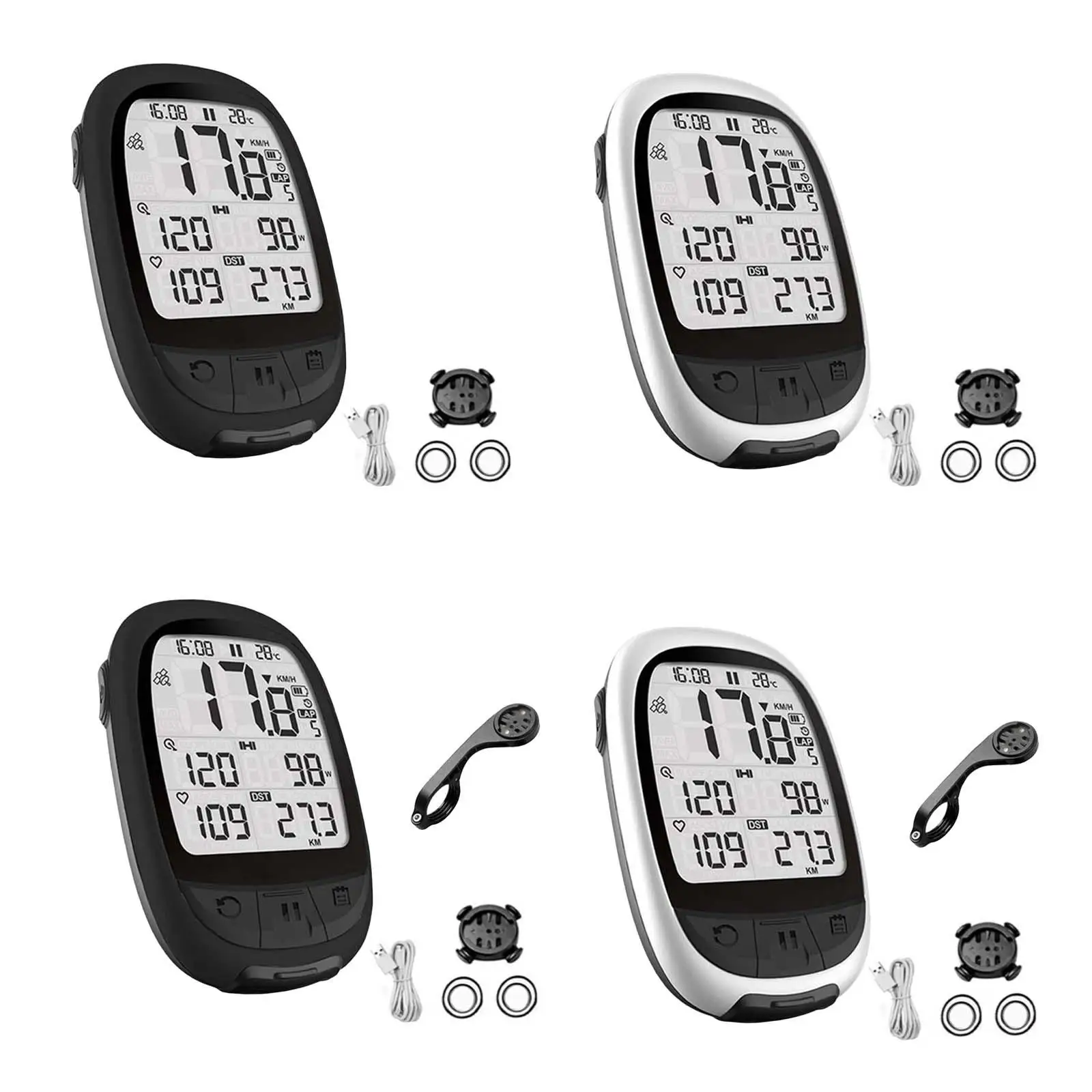 GPS Bike Computer GPS Navigation BT4.0 ANT Waterproof IPX5 USB Rechargeable Heart Rate Monitor Outdoor Wireless Bicycle Computer