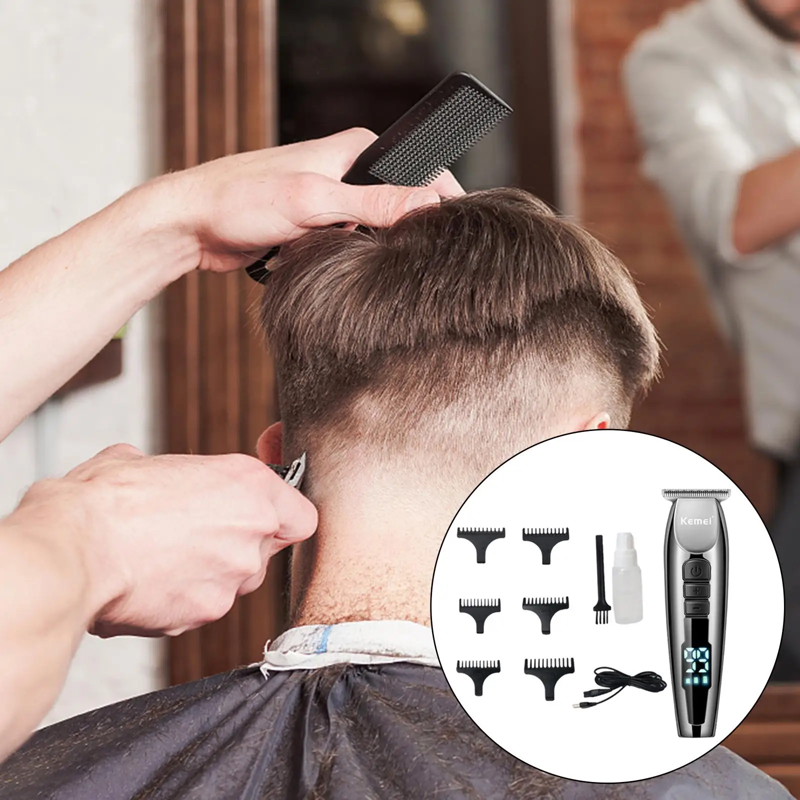  Clippers Gromming Hair Cutting Tool for Travel Mens Adult