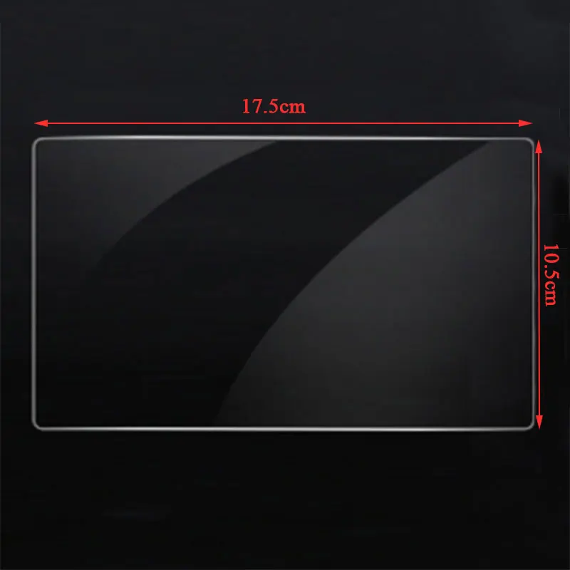Vista del protector para pantalla GPS y su forma