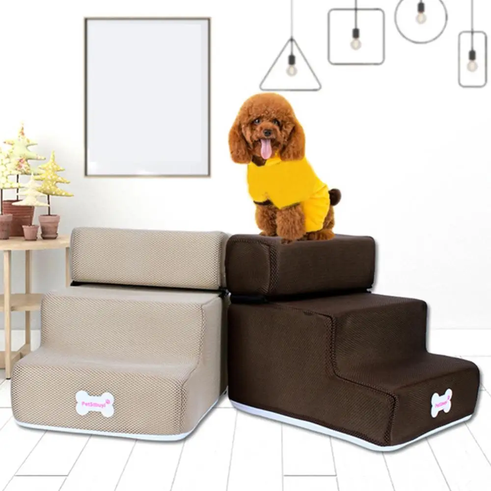 Dog Sofa Stairs Pet Small Dog Cats Pet Steps Removable Non-slip Ramp  Climbing Detachable Bed Ladder Dogs Bed Pet Supplies