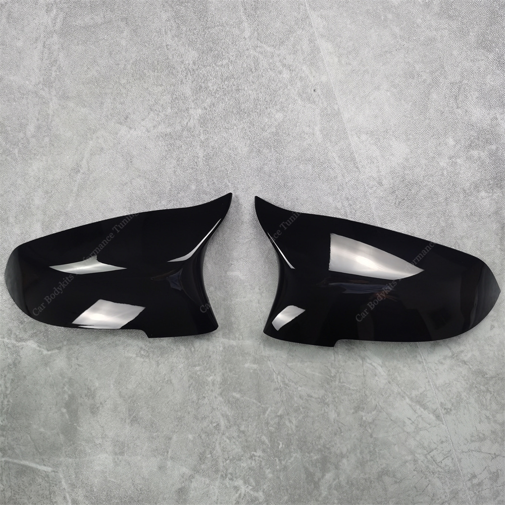 Für bmw f10 f11 lci 2 stücke m stil glänzend schwarz rückspiegel abdeckung kappen trim shell rahmen 520d 525i 530i 530d m550i 2006-2018 – Detail 4
