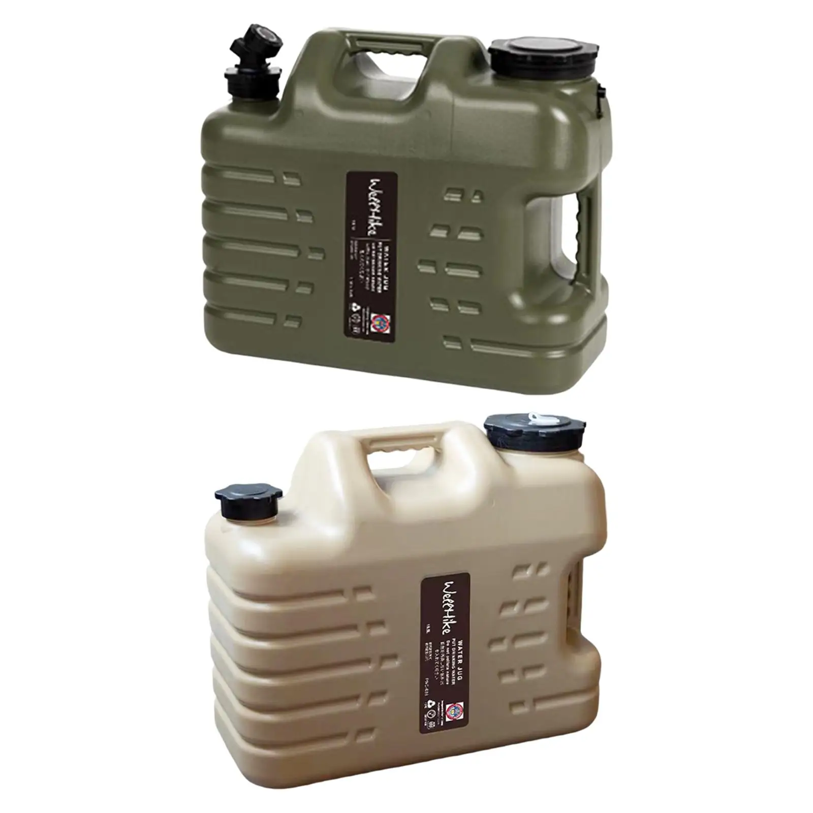 Water Storage Bucket with Faucet Durable Water Canteens for Fishing Hiking