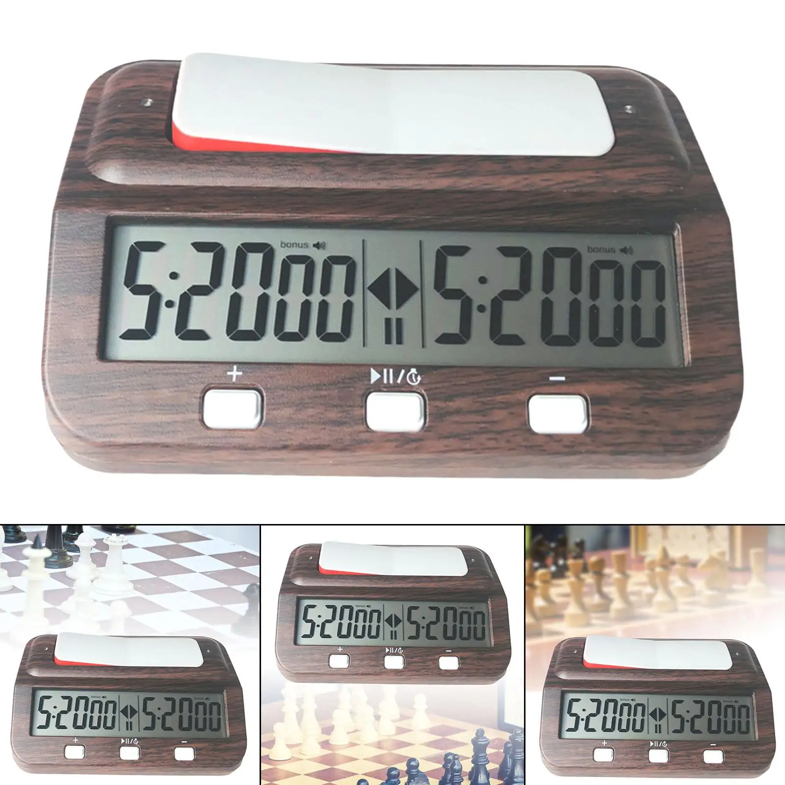 Professional Chess Clock Compact Memory Function Game Timer Reward Function for International Chess Chinese Chess Game