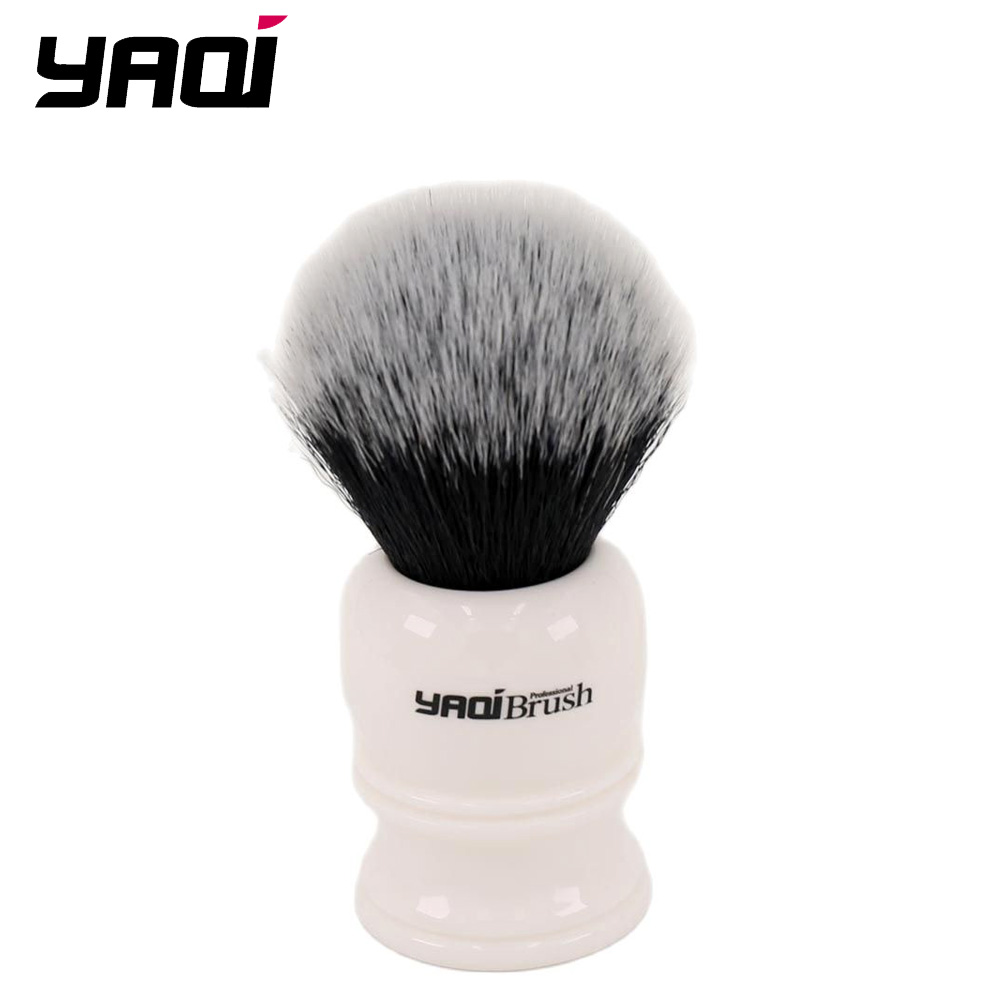 Best of Yaqi 30mm Large Size Knot White Resin Handle Synthetic Hair Tuxedo Knot Men Shaving Brush Reviews & Tips