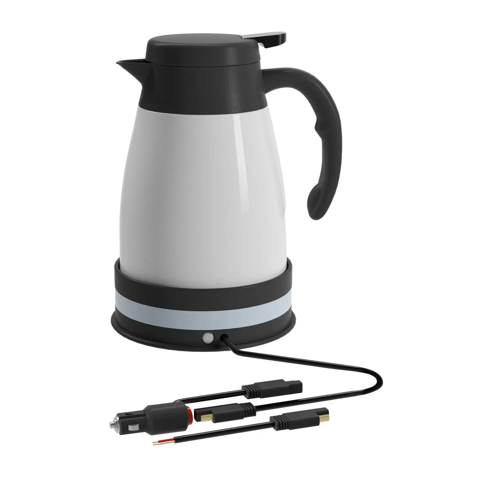 Car Electric Kettle Pot DC 24V Stainless Steel Portable Fast Boiling Portable Auto Shut Off Kettle Boiler for Road Trips