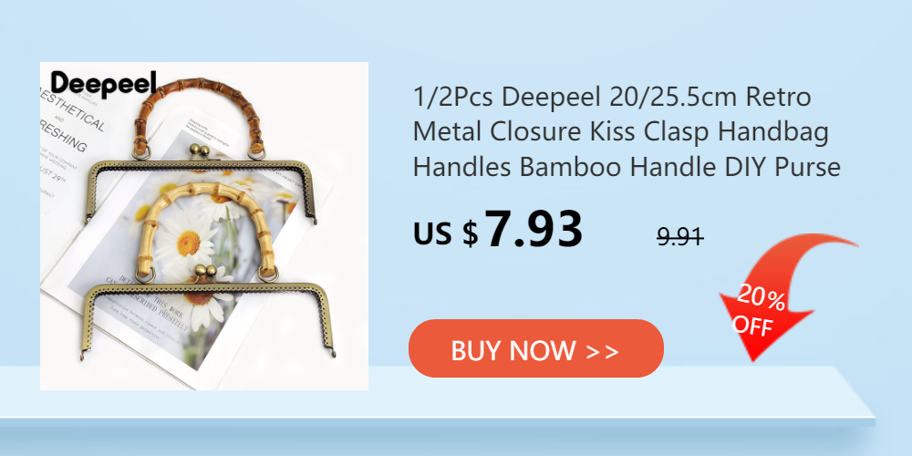 2/4Pcs Deepeel 7.5-18cm Bamboo Rings Bag Handles DIY Handmade Craft Wooden Bags Closure Round Handle Purse Woven Accessories