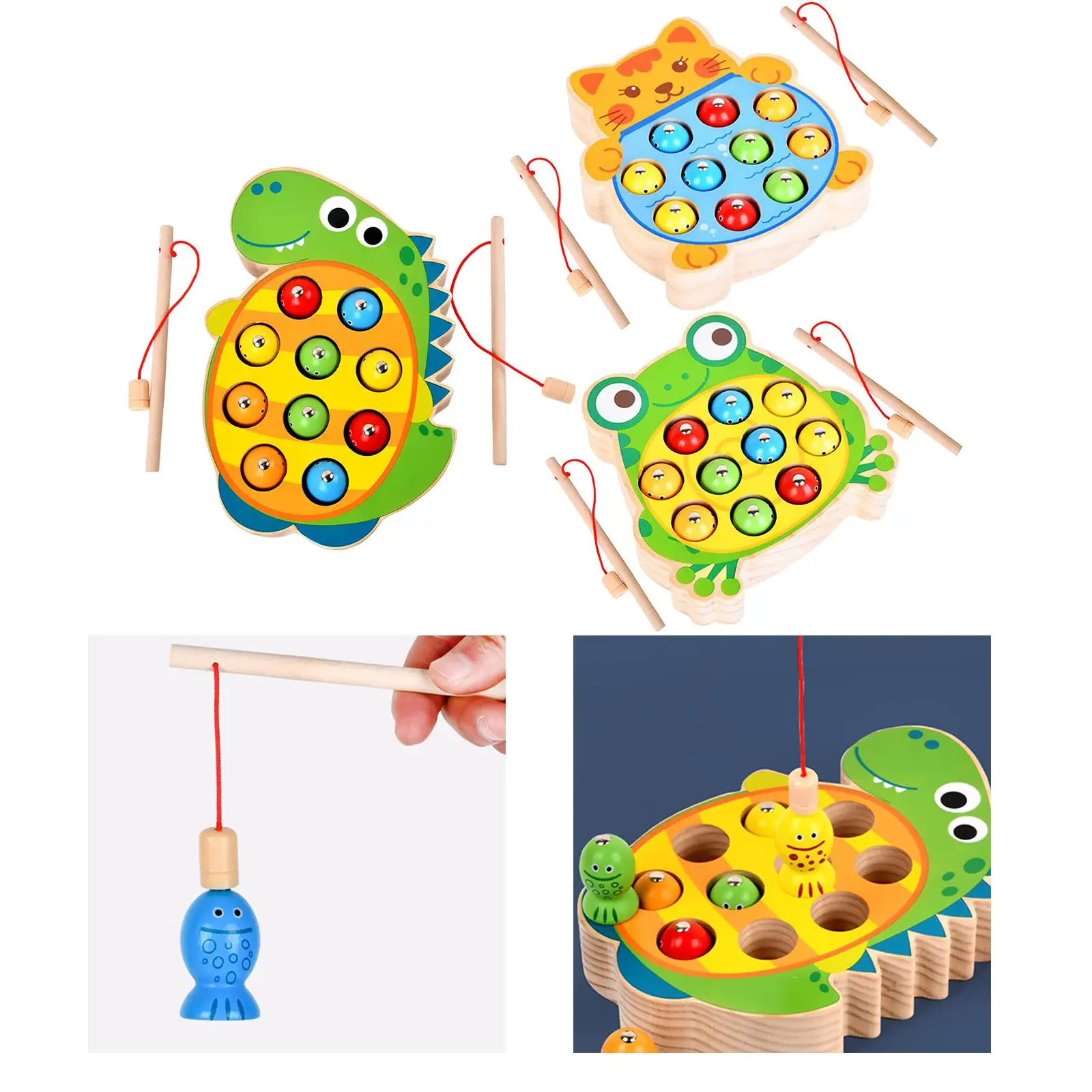 Magnetic Fishing Toys Early Learning Teaching Aids for 3+ Years Old Kids