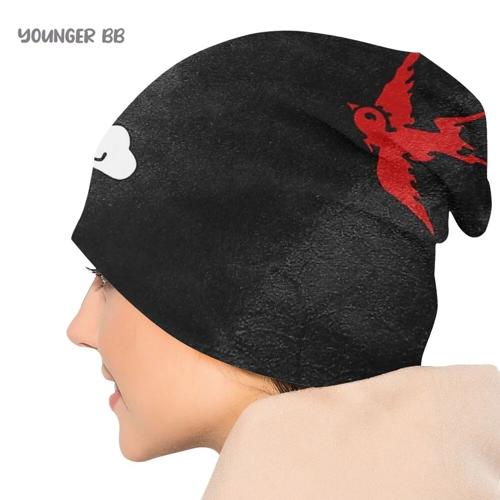 Bonnet Hats PIRATE FLAG Men Women's Knitting Hat Captain Jack Pirate Flag Black Winter Warm Cap Beanies Thermal Elastic Caps