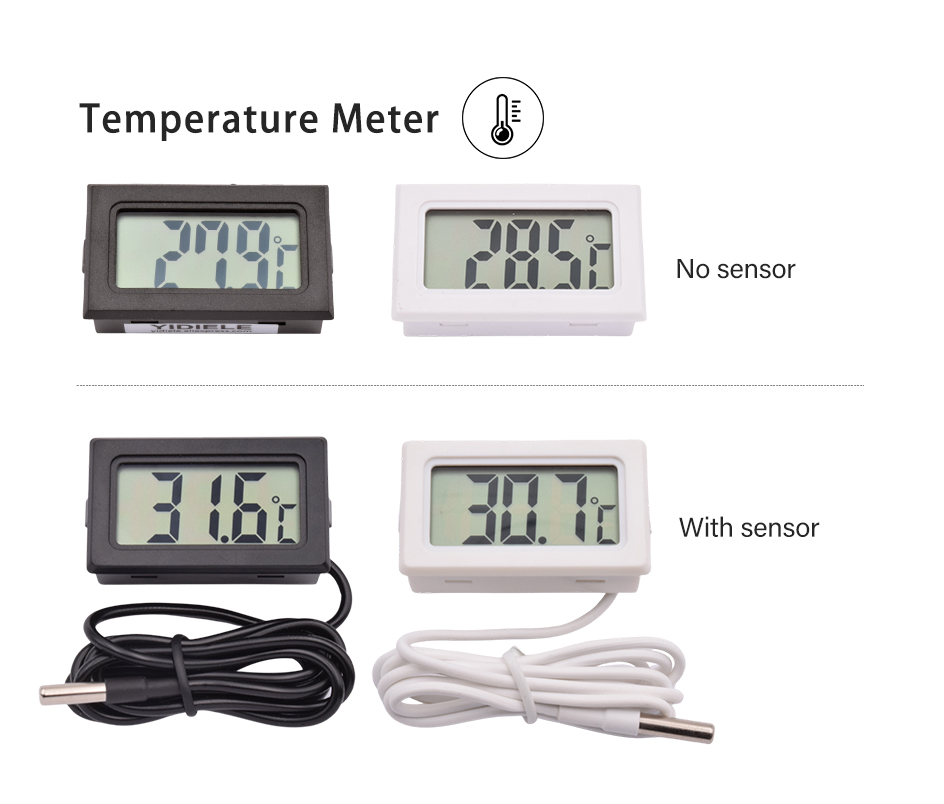 Mini Digital SquareThermo Hygrometer Thermometer Probe Tester Indoor Temperature Humidity Meter Sensor Instrument Gauge Detector