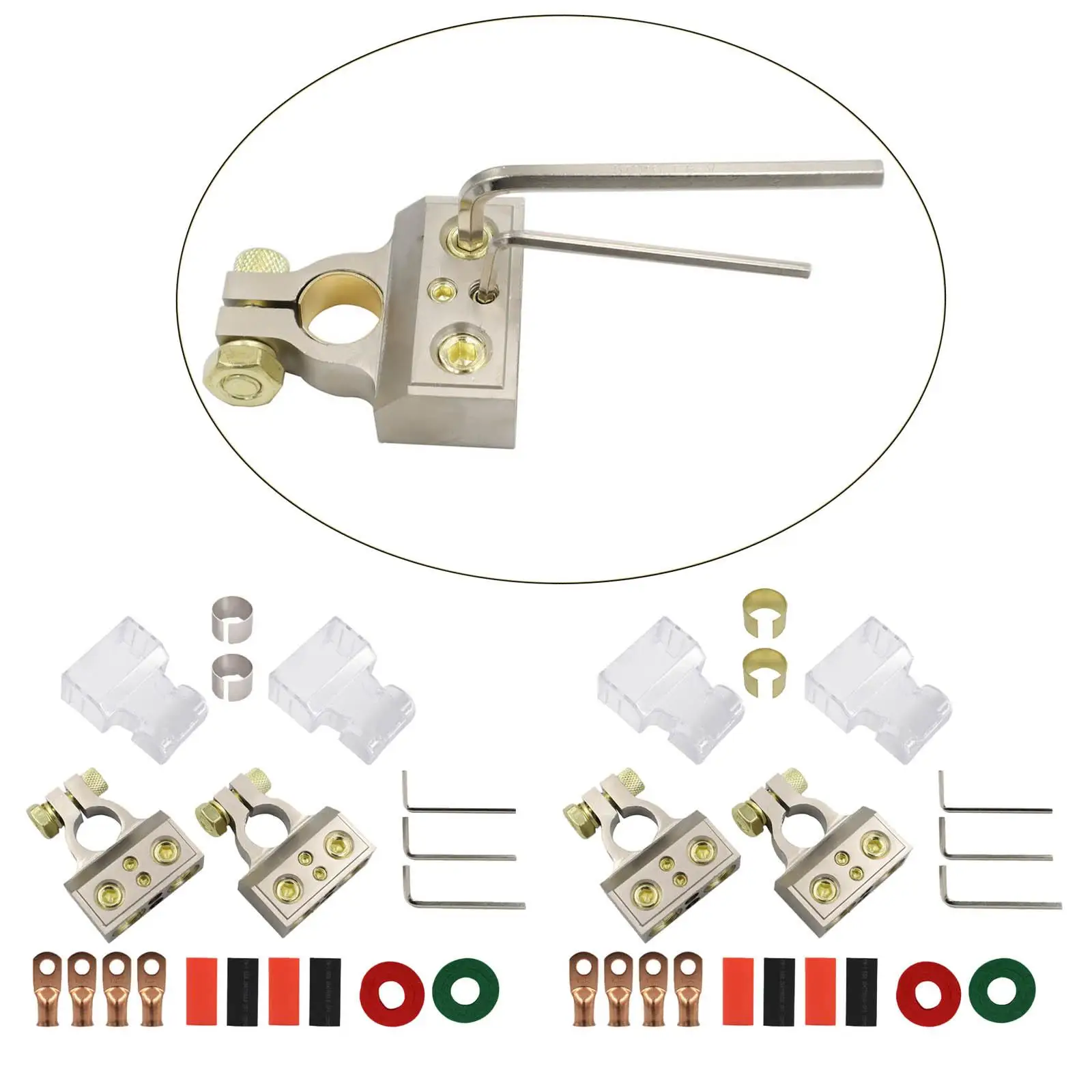 Battery Terminal Connectors with Shims Protector for Marine Truck