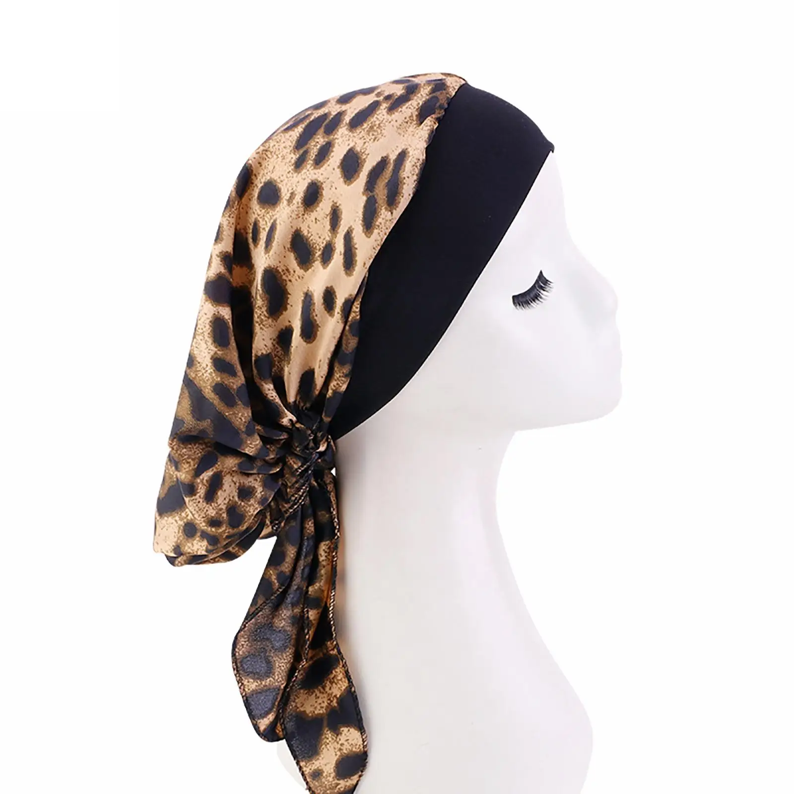 Multifunction Women Hat Printed Headscarf Soft  Loss Cancer Chemo Women