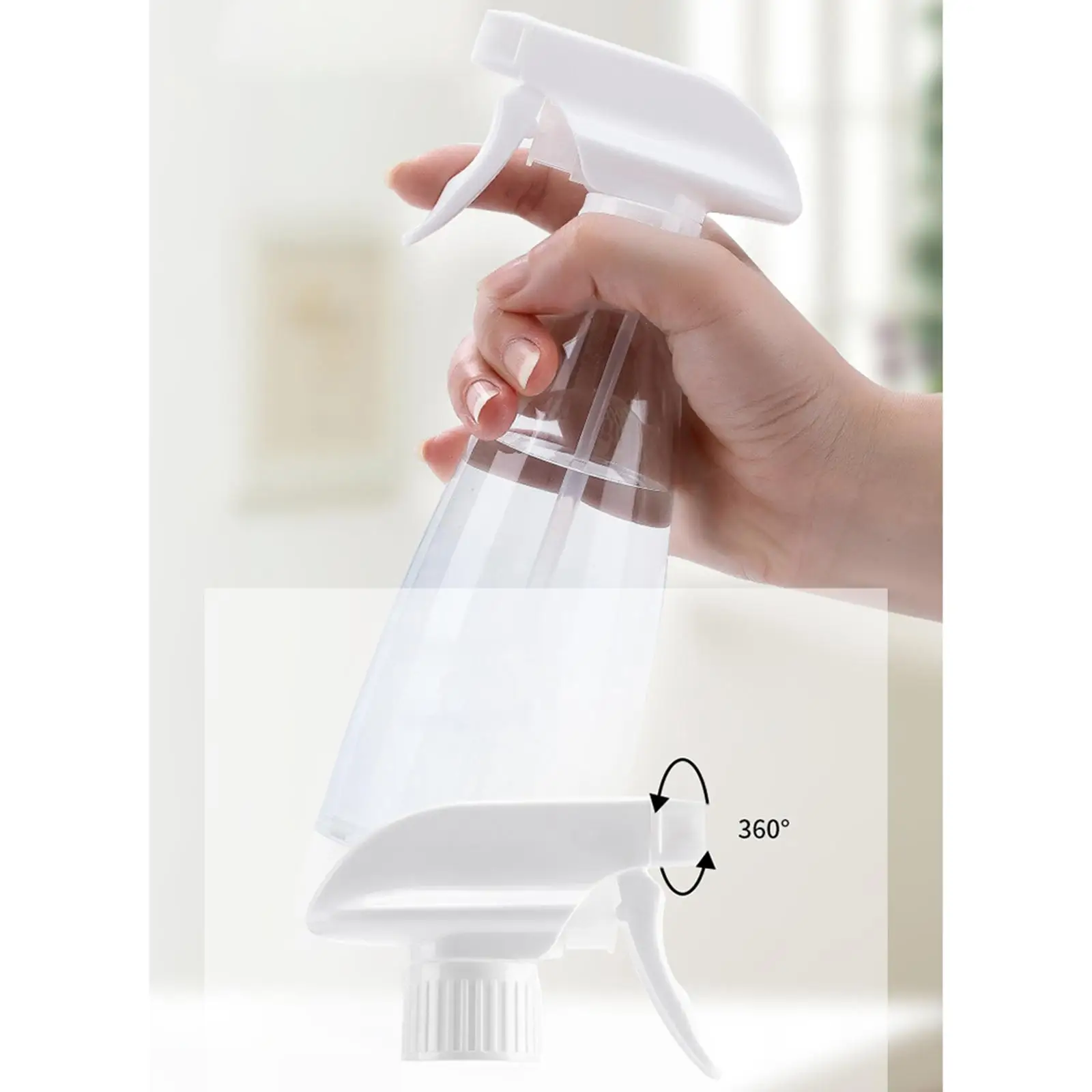 Portable Detergent Spray Bottle 350ml Empty for Toilet Restaurant Kitchen