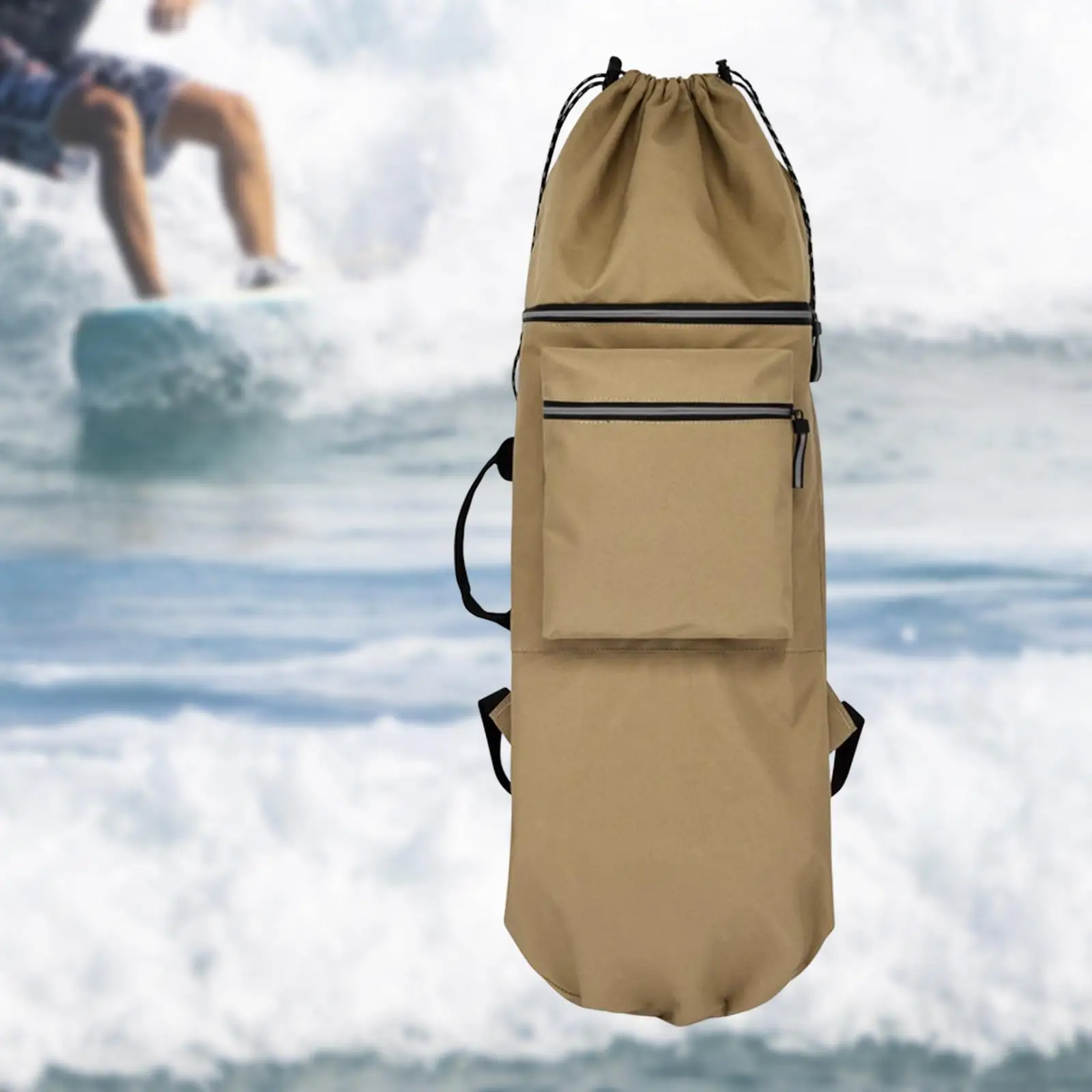 Skateboard Backpack Bag Foldable Carrier Waterproof Longboard Carry Case