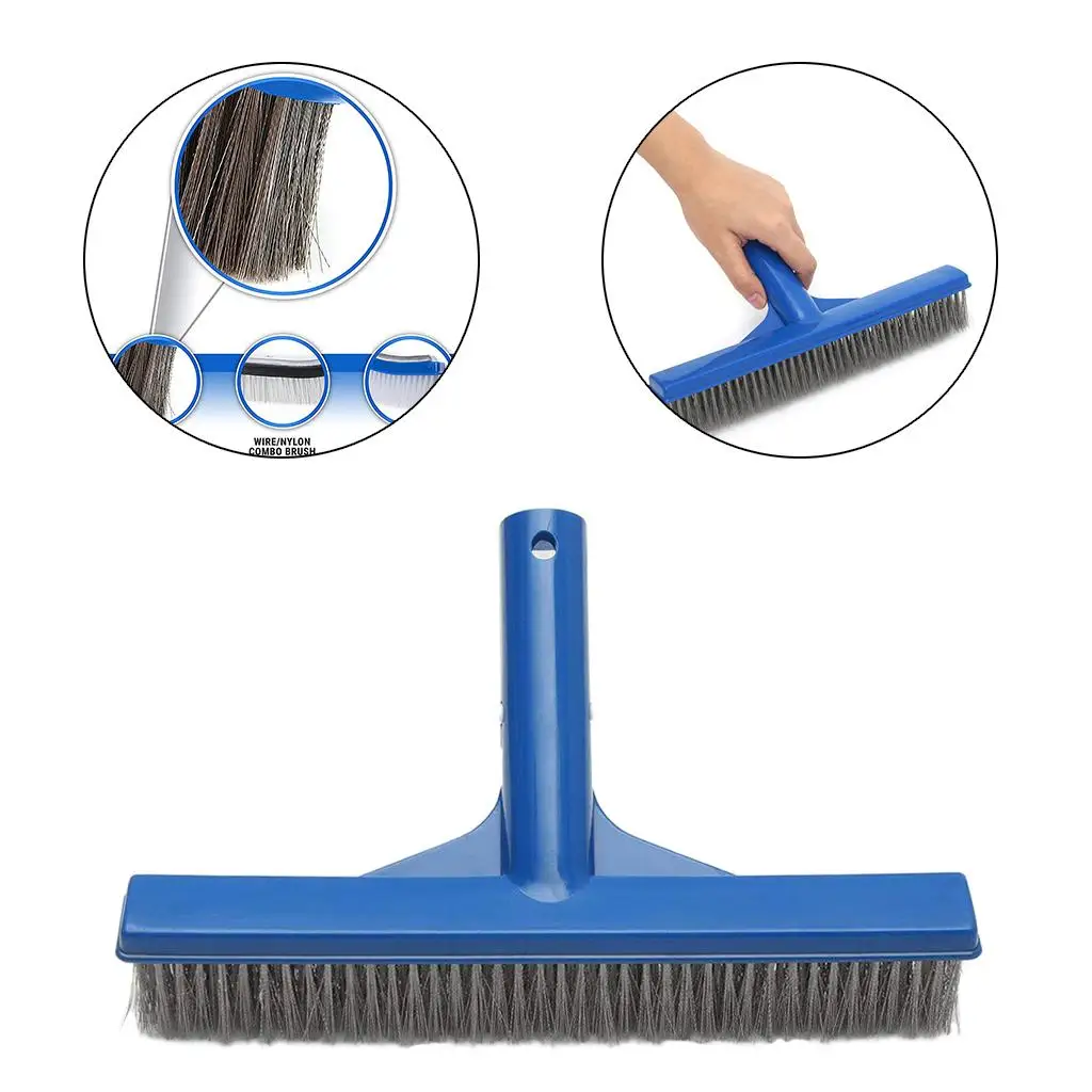 Swimming Pool Scrubber Spa Cleaning Brush w/ Durable Bristles Cleaning Tool