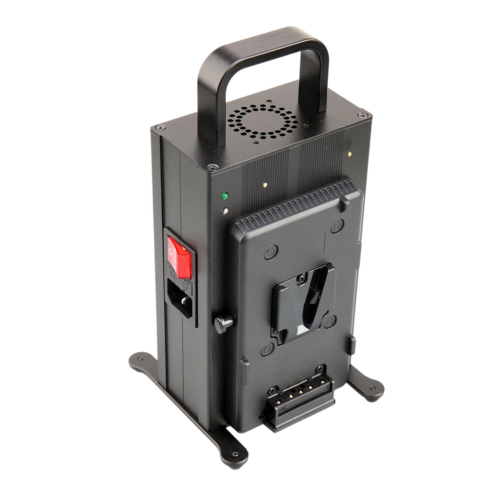 V Type Battery Charger with US Power Cord 16.8V Portable Dual Channel Power Supply for Camcorder Repl ement  cessory