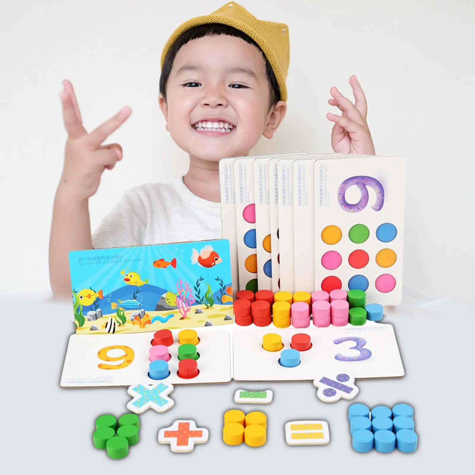 Math Toys Number Quantity Numbers Math Teaching Aids for Home Classroom Kids