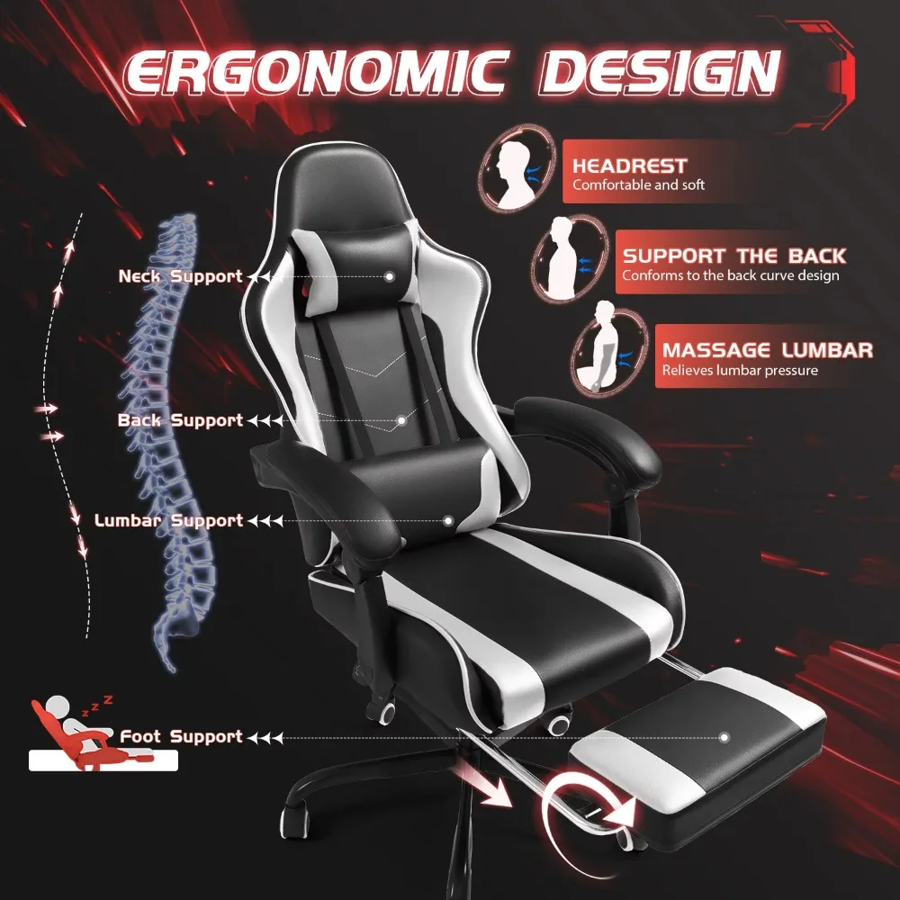 The cozy and computer chair with an ergonomic design of a gaming chair.