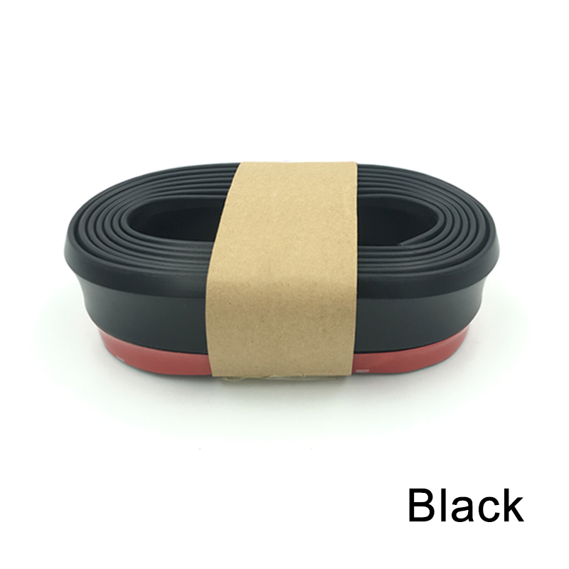 Universal Auto Stoßstange Lip Splitter Schutz 2,5 m Front Stoßstange Gummi Lip Streifen Außen Form Blau Auto Styling Body Kits rot – Detail 5