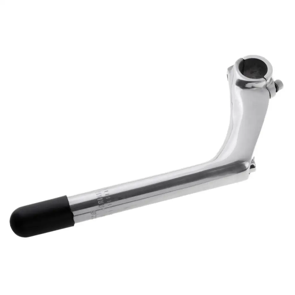  Quill Stem 25.4mmx100mm with Alloy Metal Handlebar Clamp Silver