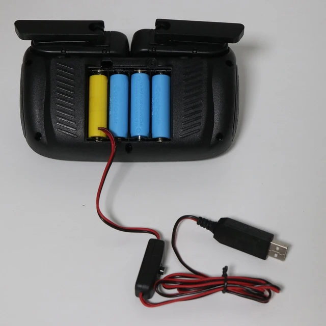 4 aaa Dummy-Batterie adapter USB-Netzteil Switch Kabel ersetzen 4