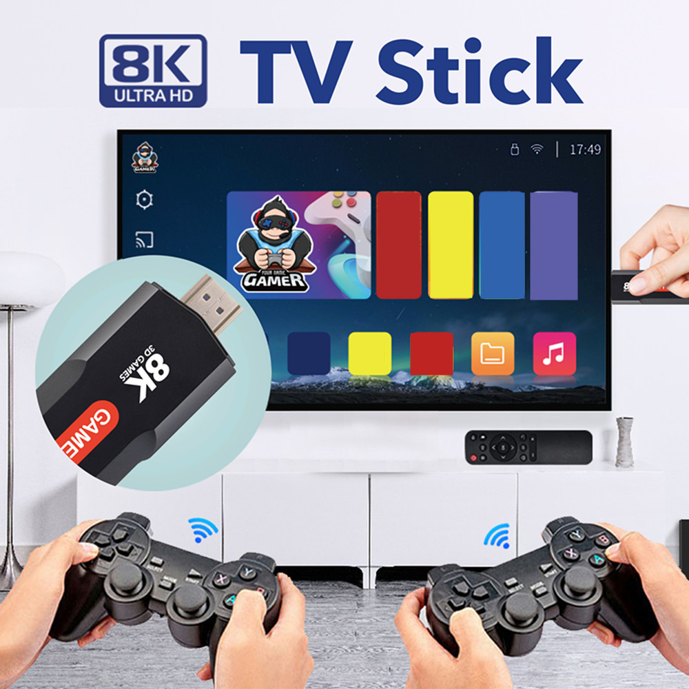 Title 5, Q9 bâton de jeu vidéo Android 5G 8K TV BOX Doub...