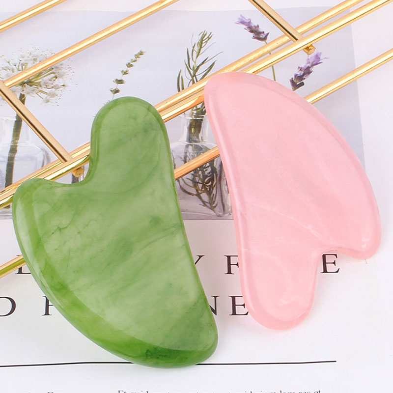 Best of Natural Resin Face Jade Gua Sha Massagers Gouache Scraper Guasha Board Massage Facial Beauty Tools Acupoint Acupuncture Reviews & Tips