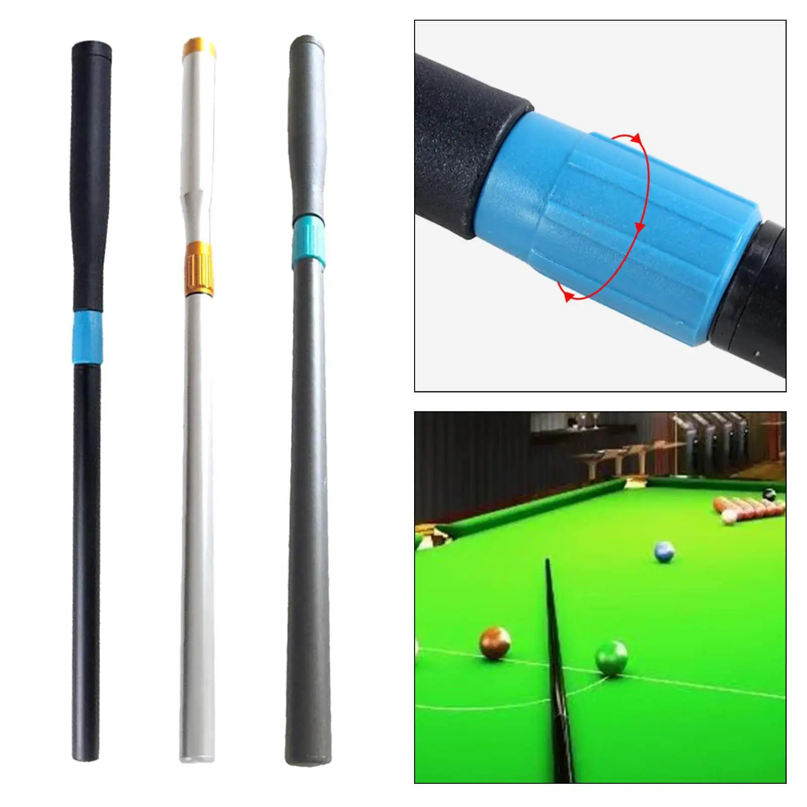 Portable Billiard Cue Extension End Lengthener Accessories Extender Snooker