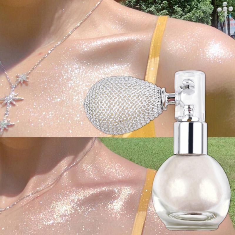 Best of Glitter Spray Highlighter Powder Diamond High Gloss Air Bag Powder Shiny Face Body Highlighter Makeup Косметика Reviews & Tips