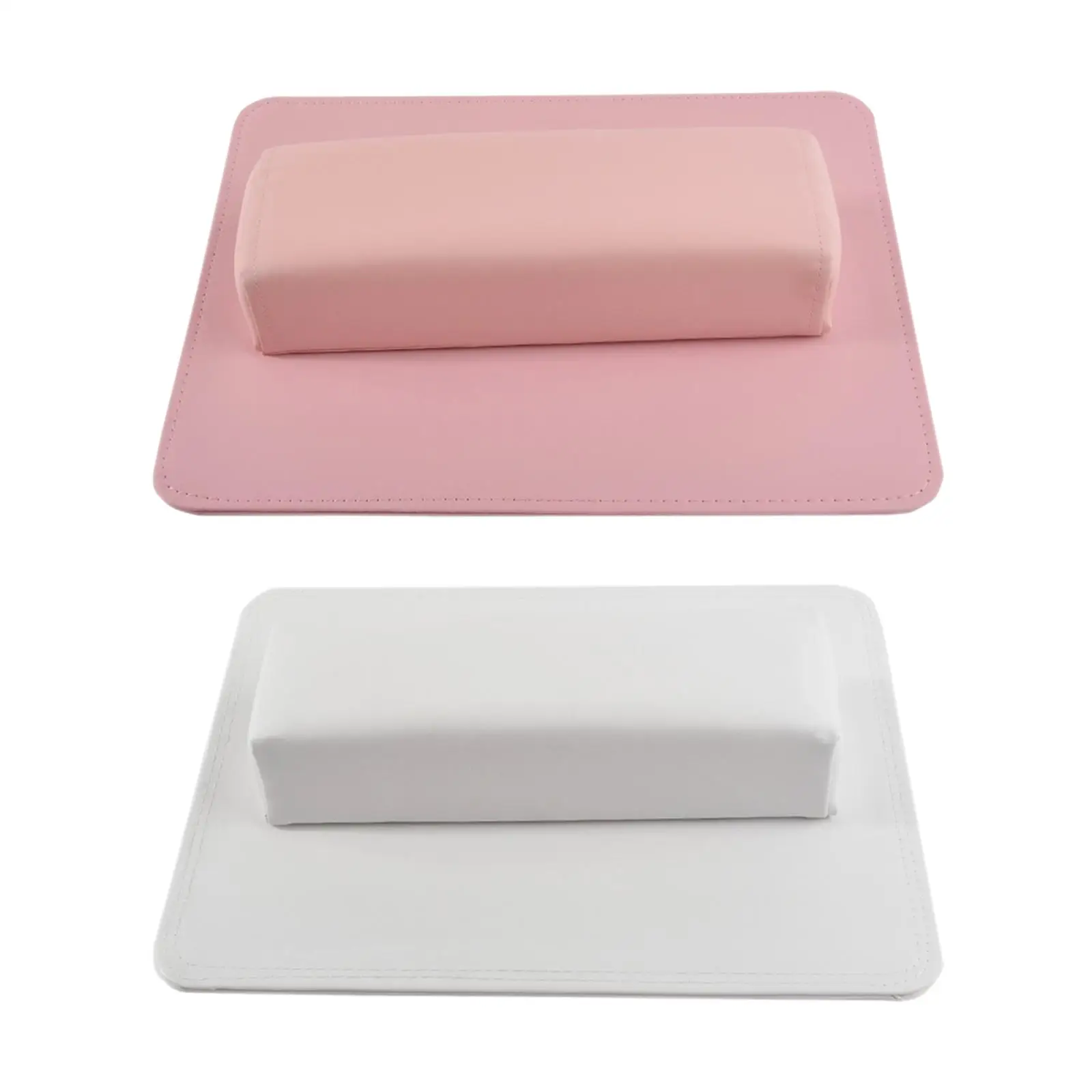 Nail Hand Pillow and Mat Set PU Leather Nail Art Cushion Mat Set Nail Hand Rest Cushion Hand Cushion for Home Salon Manicurist