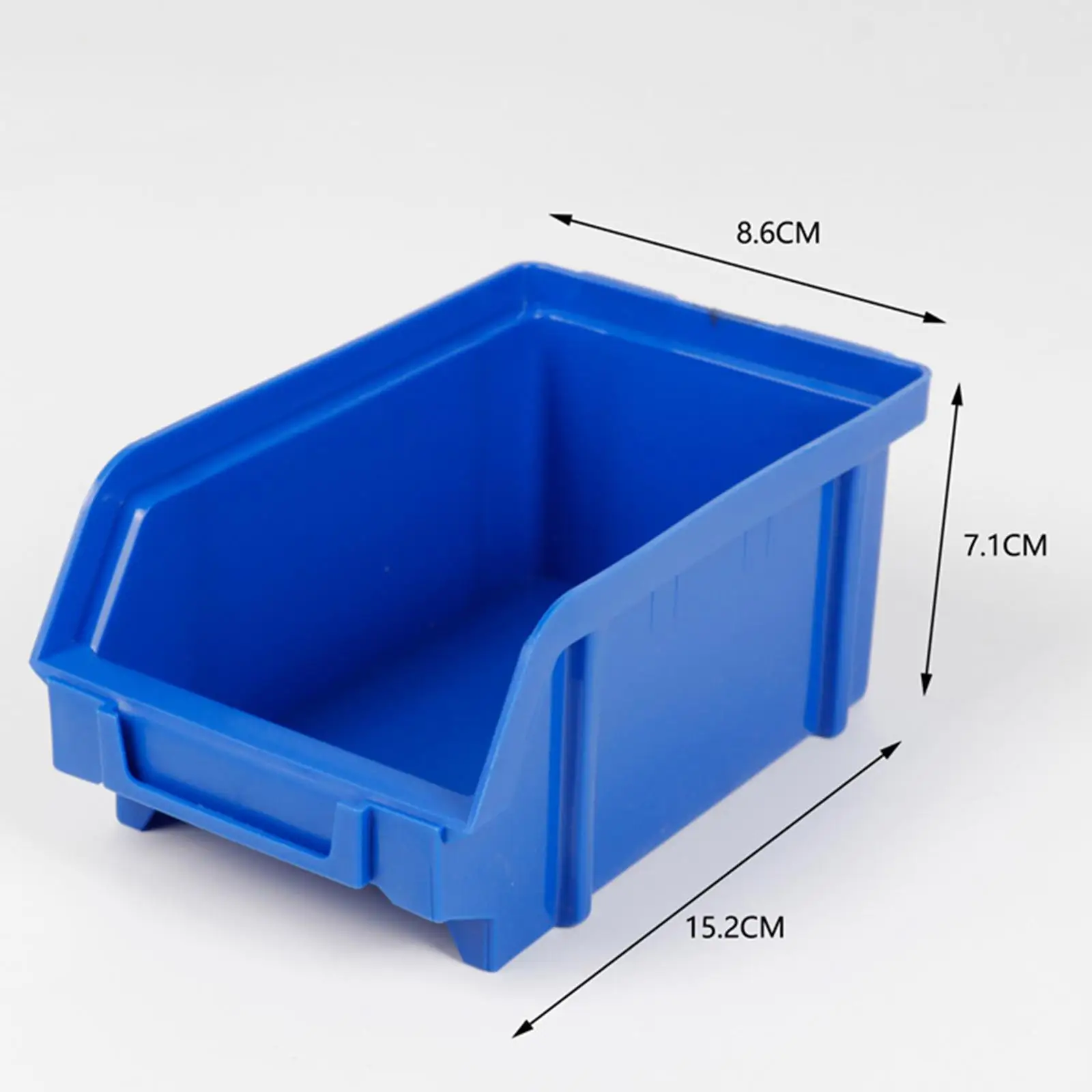 10Pcs Heavy Duty Storage Bins Containers Mounted Backboard Hardware Parts Tray Tool Parts Organizers for Warehouse Garage Shop