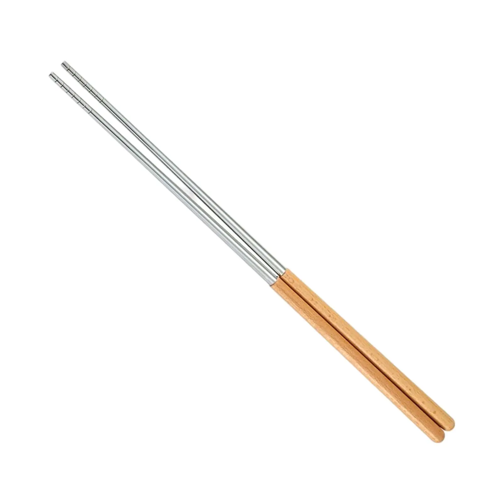 Reusable Lengthen Chopsticks Stainless Steel for Camping Indoor Outdoor BBQ