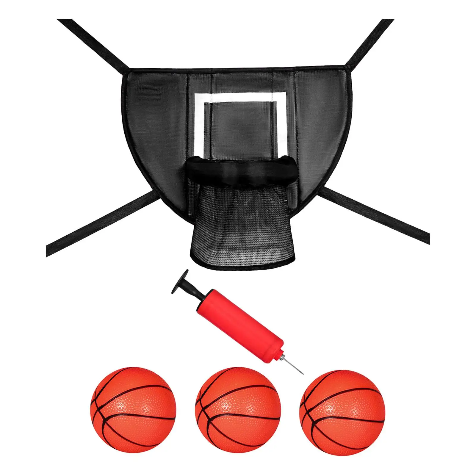 Basketball Hoop for Trampoline Goal Game Sturdy for Kids and Children Dunking Easy to Assemble Trampoline Attachment Accessories