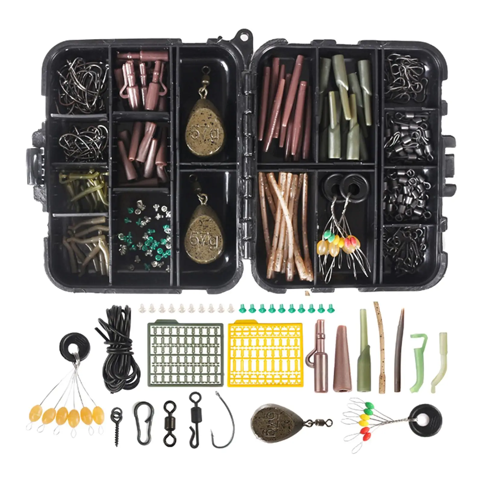 Fishing Accessories Set Portable Equipment Gear Sinker Weights Space Beans for Outdoor Fishing Carp Baits Rigs Carp Fishing