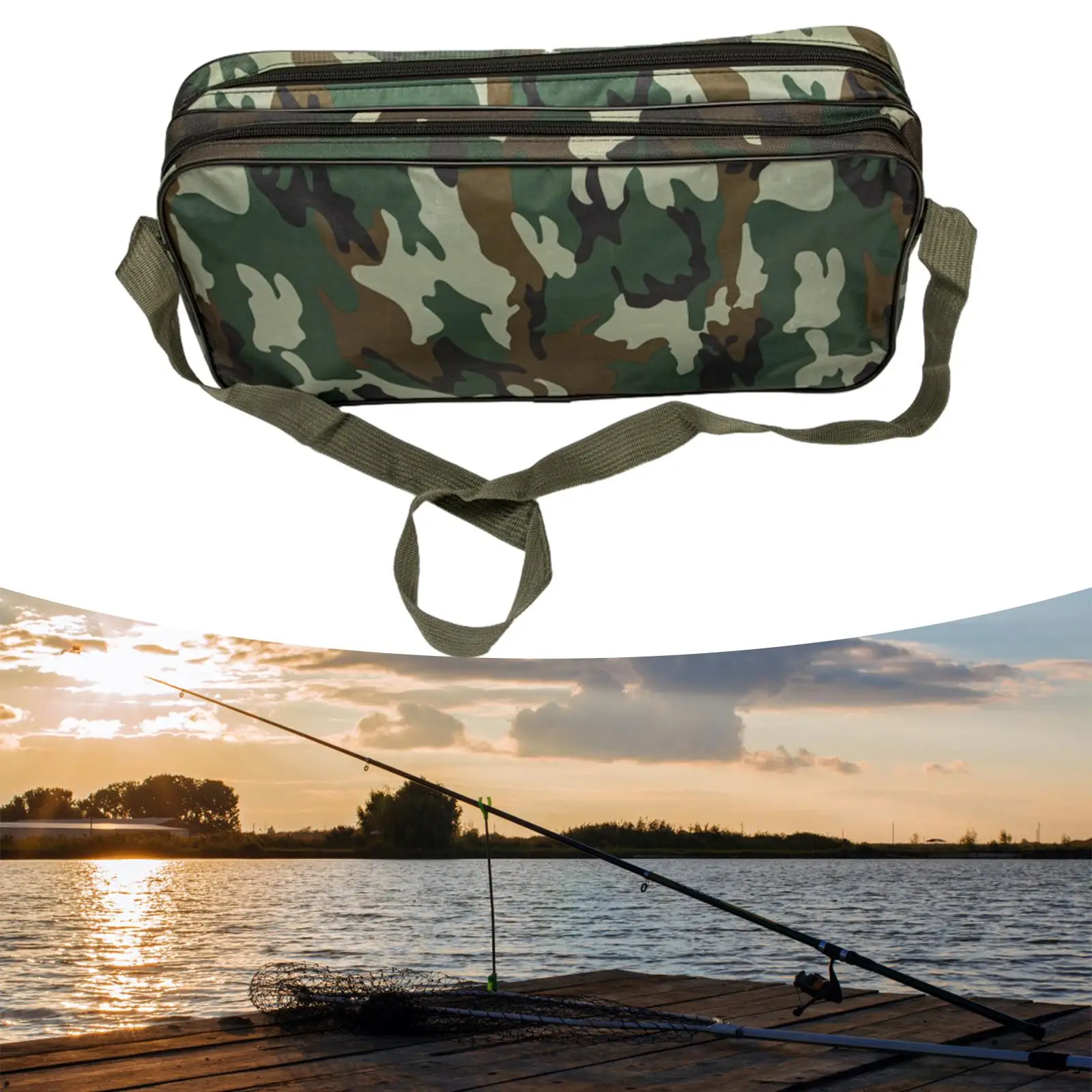 Fishing Tackle Bag Fishing Wear Resistant Fishing Equipment Portable Organizer