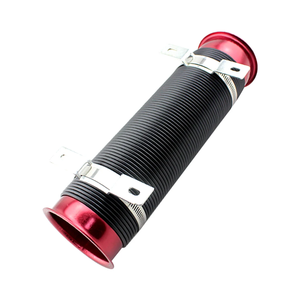 Air Duct Hose Universal Car Cold Air Intake Inlet Pipe Flexible Duct Tube Hose Pipe Adjustable 76mm