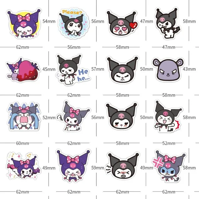 Melody Kuromi Stickers, Hello Kitty Little Twin Stars