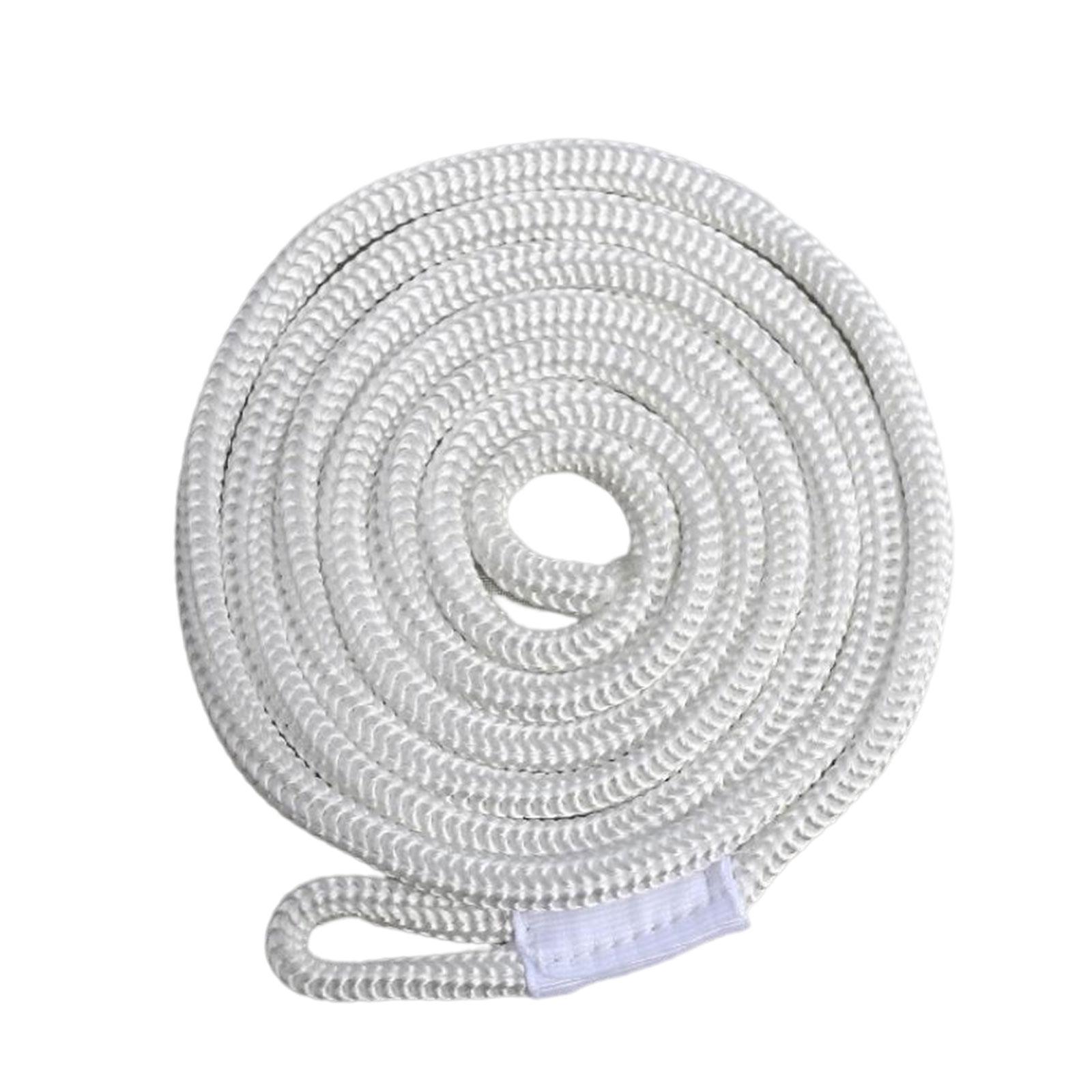 Double Braided boat fender line White 6ft High Strength for G2 G3 G4 G5