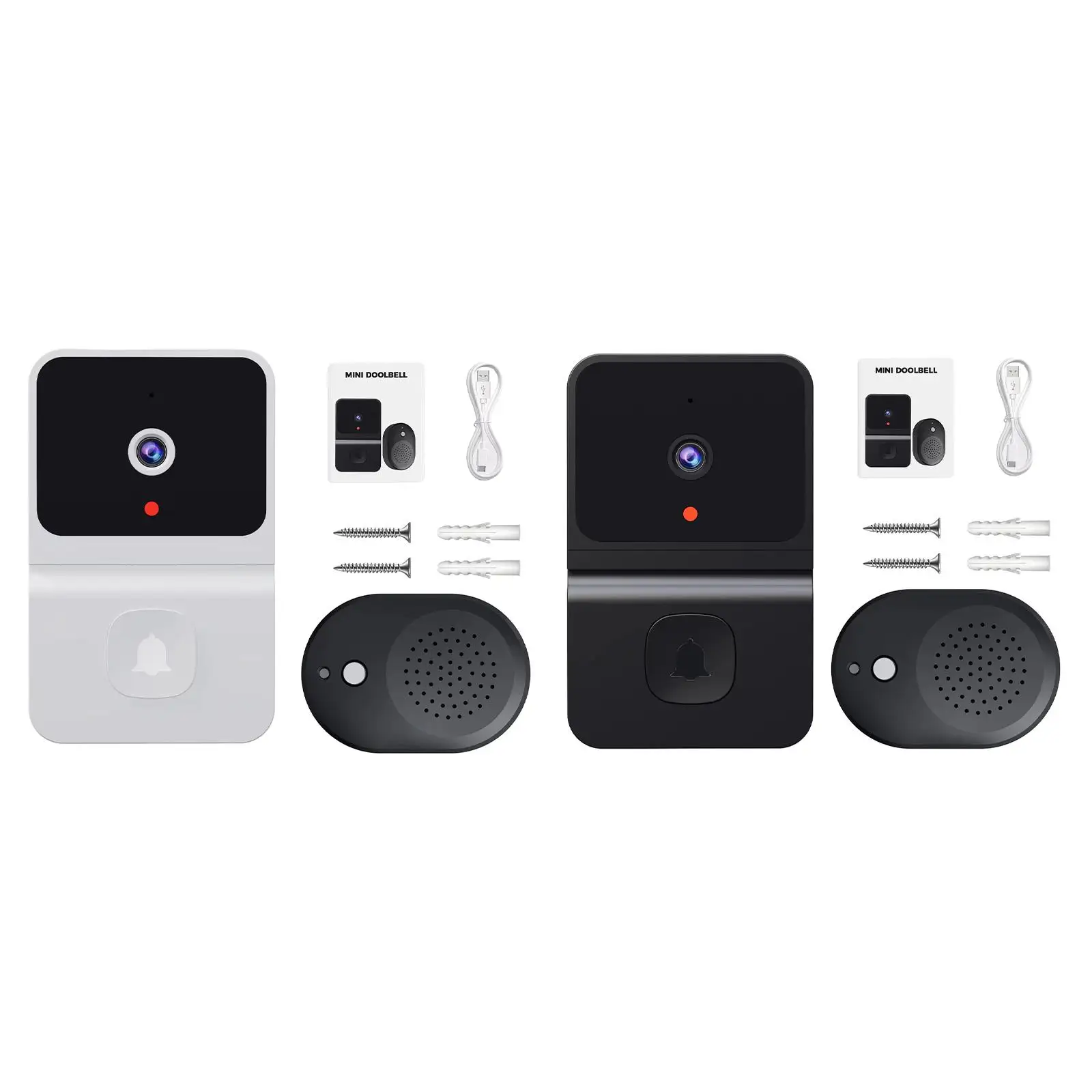 Wireless Doorbell Camera App Control Smart Battery Operated Intelligent Visual Doorbell Two Way Audio WiFi Door Chime
