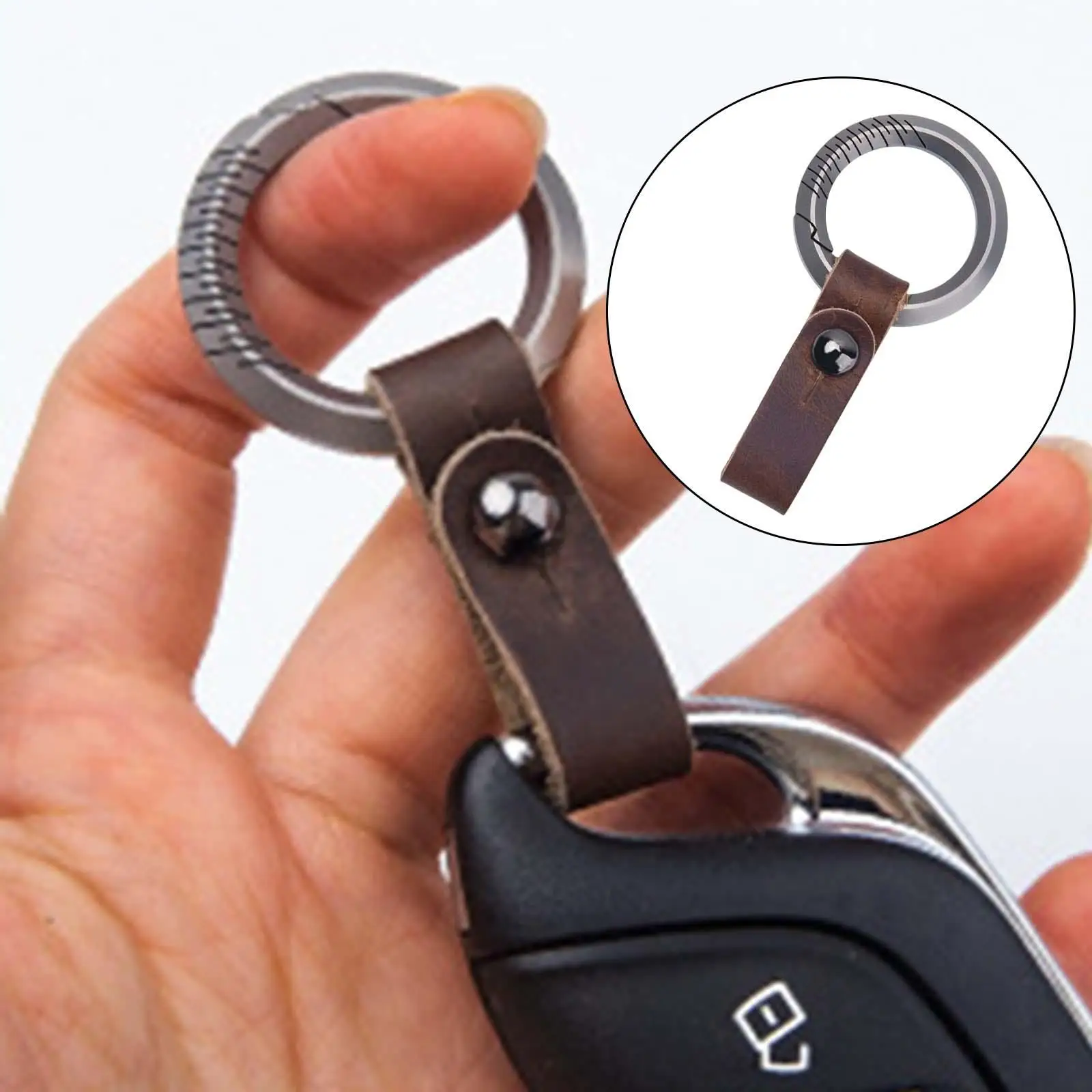 Fashion Keychain Unisex Classic Key Chain Holder Business Car Keyrings, Outdoor Waist Belt Buckle